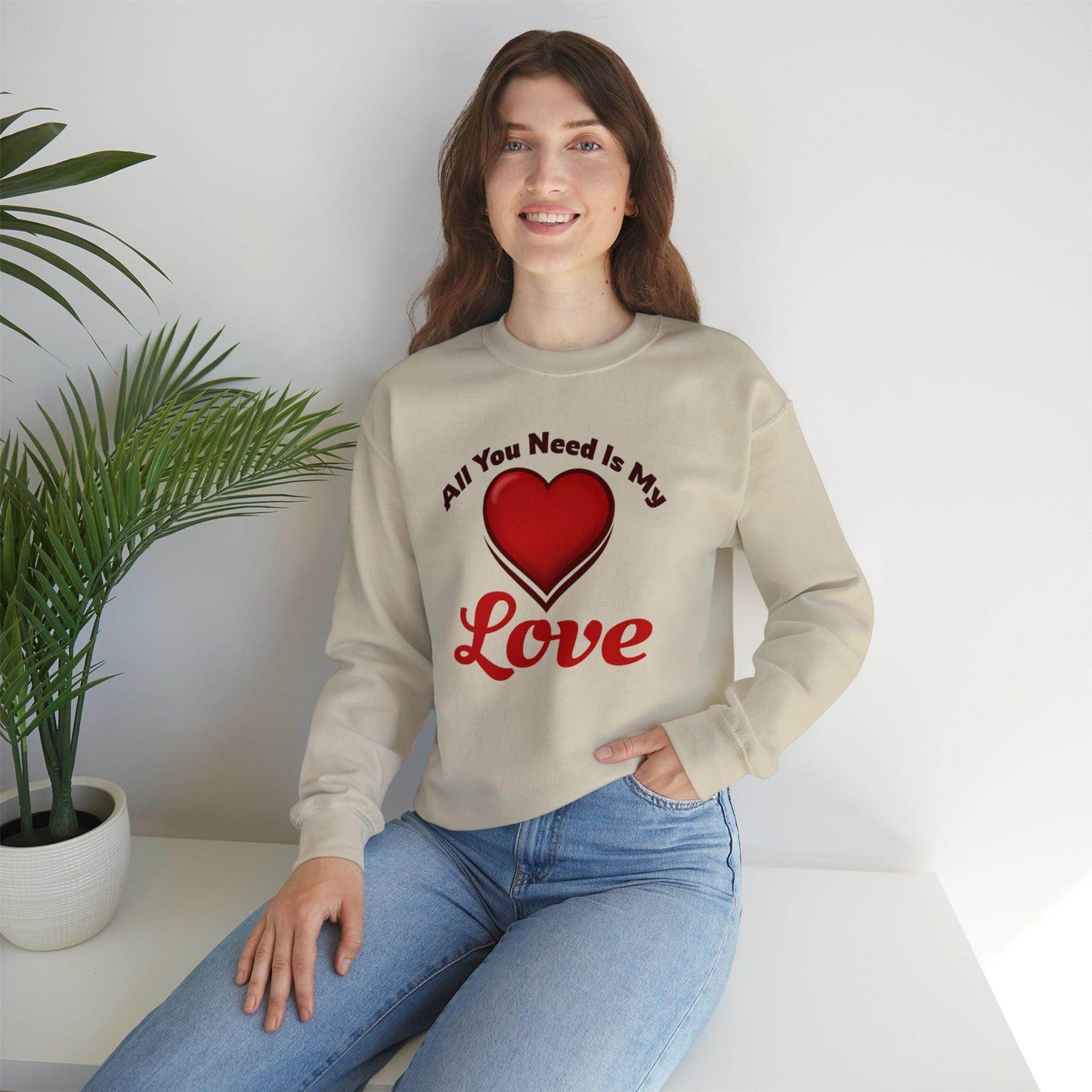 All you need is My Love Tee Hooded Sweatshirt - Giftsmojo