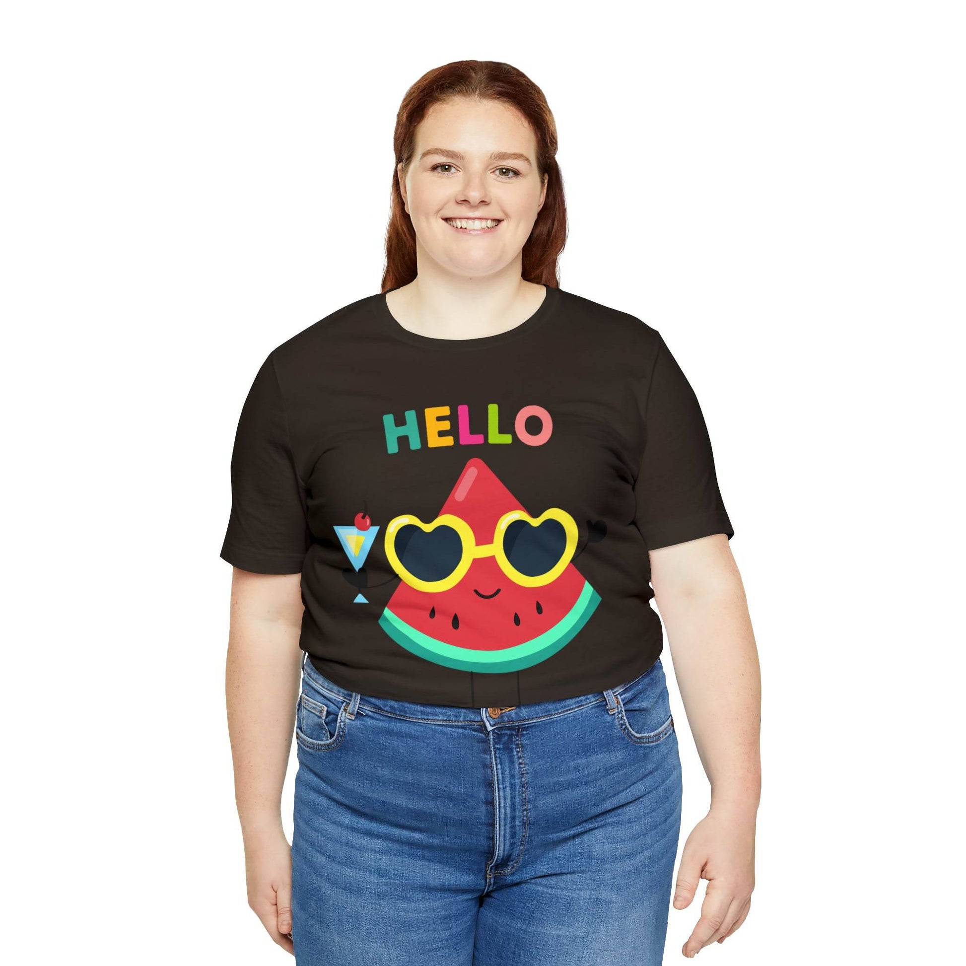 Hello Summer Shirt, Funny Summer Casual Top Tee,Unisex Summer Tshirt Ladies - Giftsmojo
