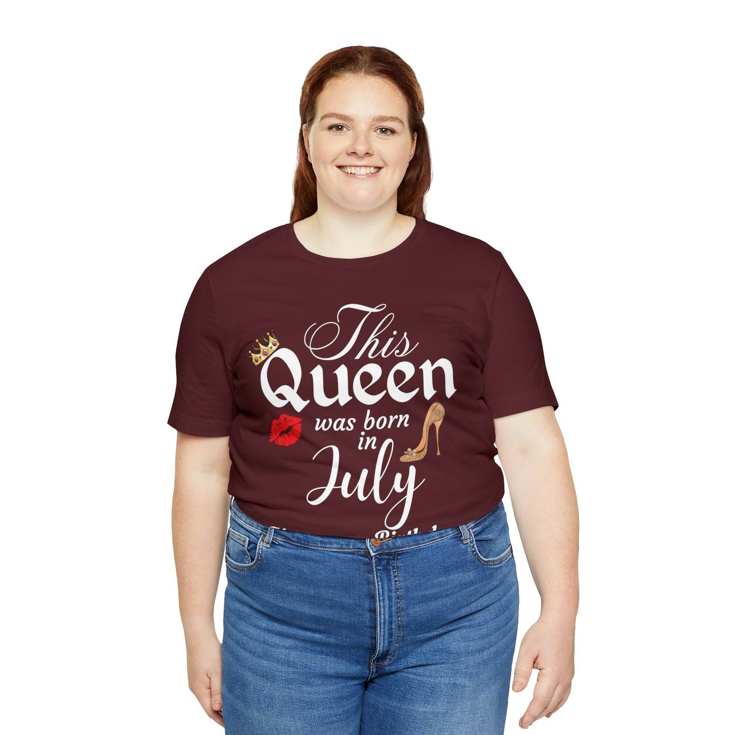 Birthday Queen Shirt, Gift for Birthday, This Queen was born in July Shirt, Funny Queen Shirt, Funny Birthday Shirt, Birthday Gift - Giftsmojo