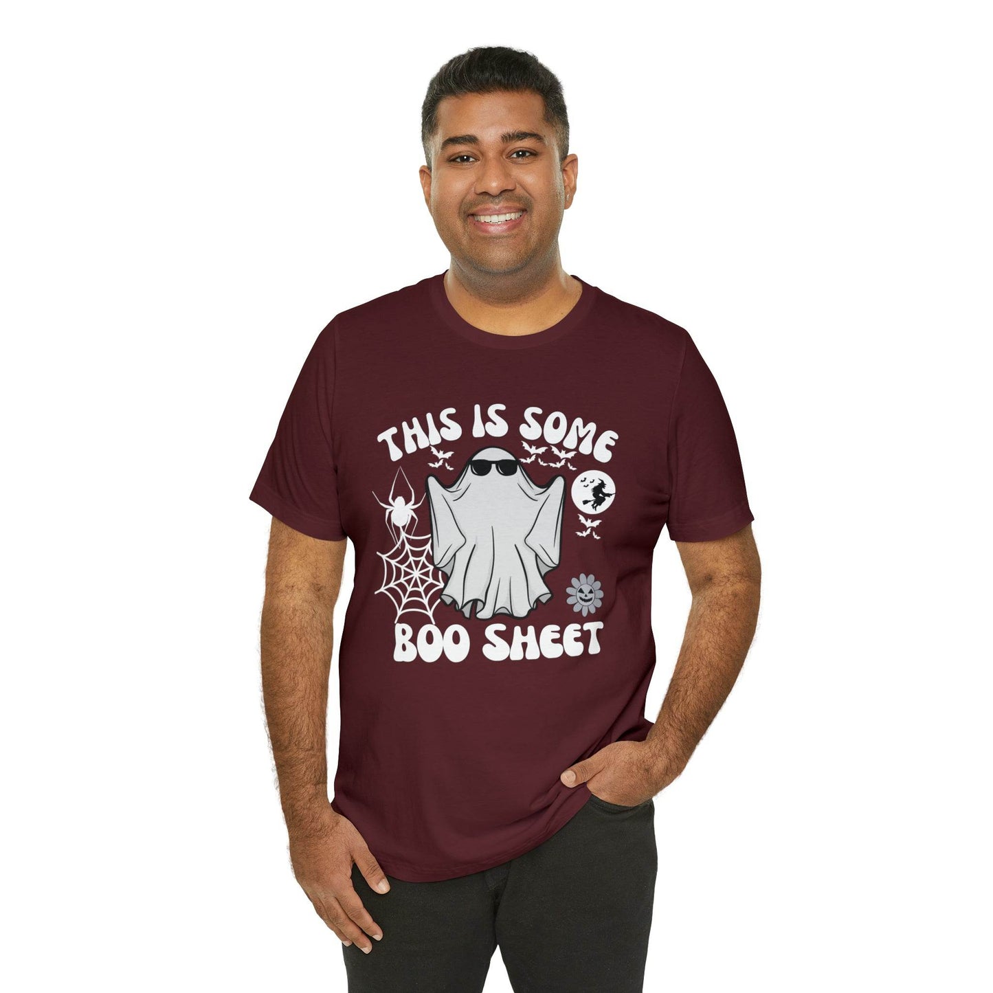 This Is Some Boo Sheet Funny Halloween Shirt Funny Halloween Costume Spooky Season Tee Funny Gift Shirt for Birthday Christmas Anniversary - Giftsmojo