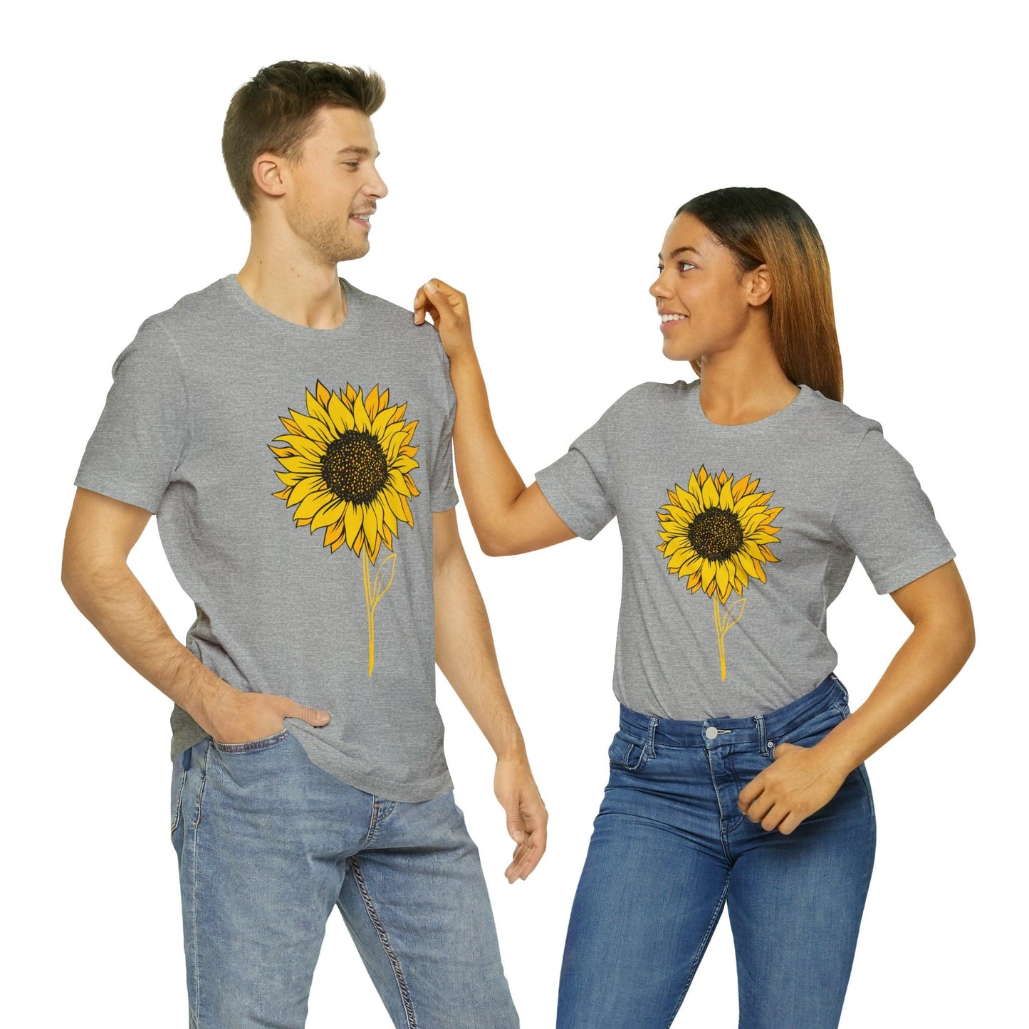 Sunflower Shirt, Floral Tee Shirt, Flower Shirt, Garden Shirt, Womens Fall Summer Shirt Sunshine Tee, Gift for Gardener, Nature love T shirt