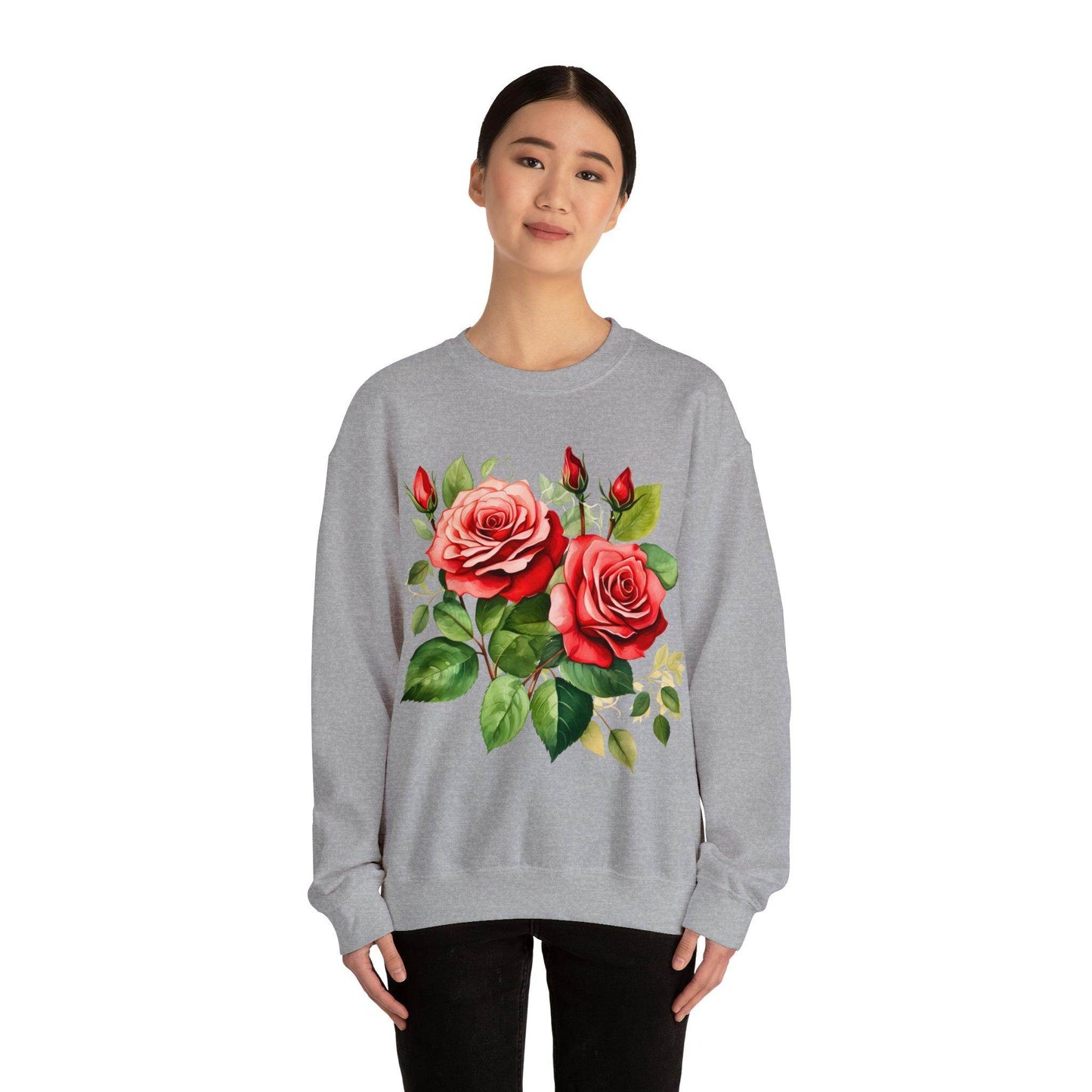 Christmas Flower Shirt Christmas Flower Sweatshirt Christmas Floral Sweatshirt Christmas Sweater Christmas Trendy Christmas Sweatshirt - Giftsmojo