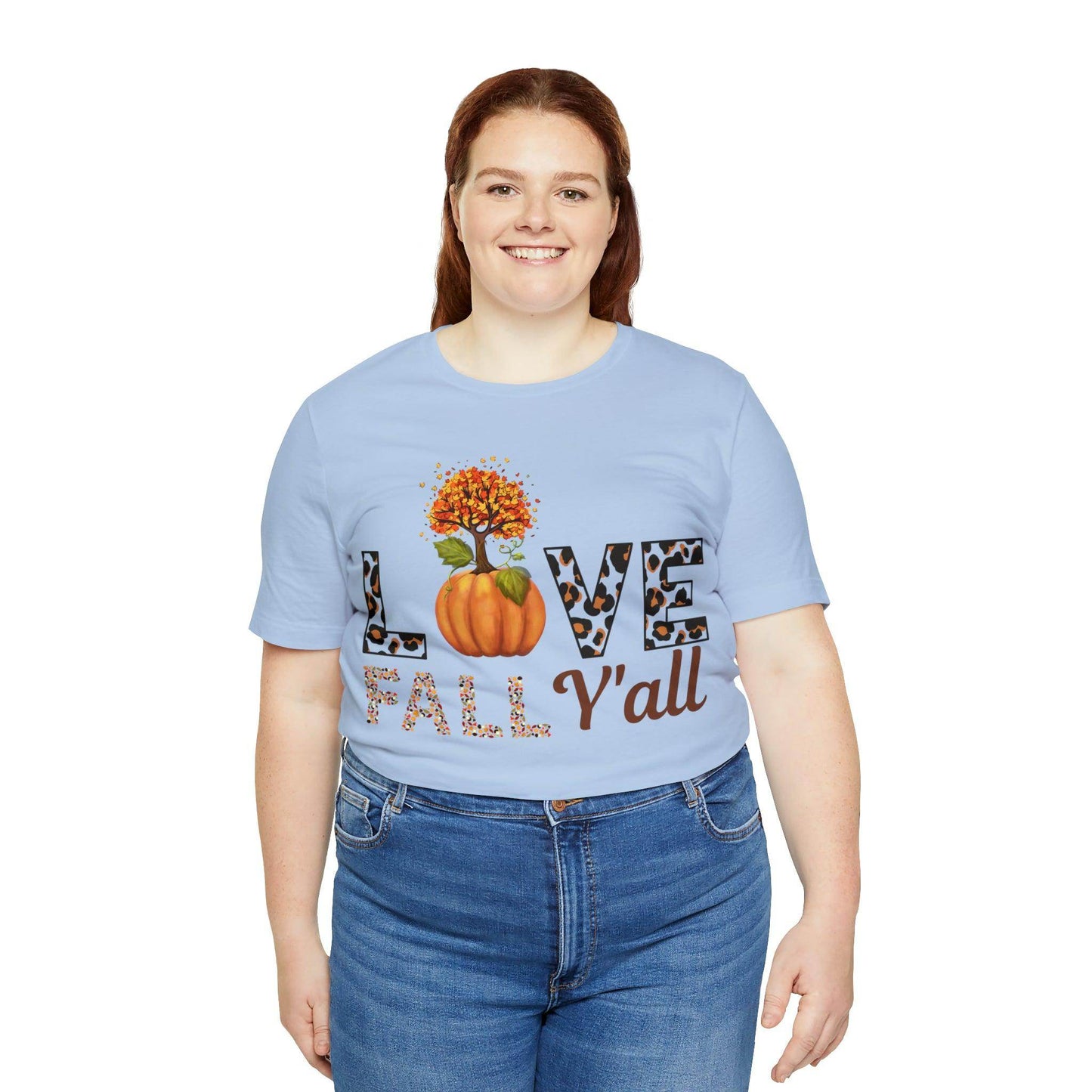 Leopard Print Love Fall Y'all shirt, Autumn Shirt, Fall shirt, Fall Gift - Giftsmojo