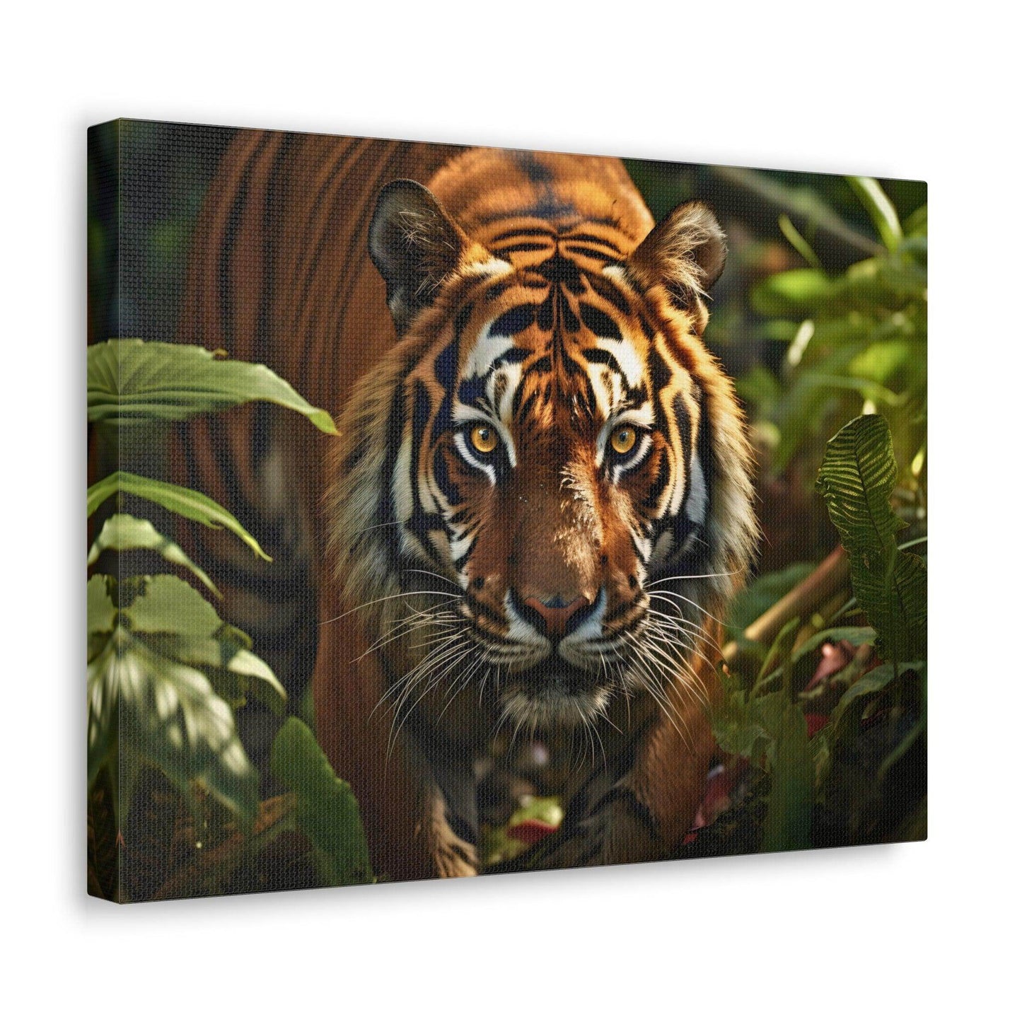 Tiger In Nature Art Canvas Gallery Wraps Tiger Print Large Canvas Art Animal Wall Art minimalist Wall Art Lover Gift - Giftsmojo