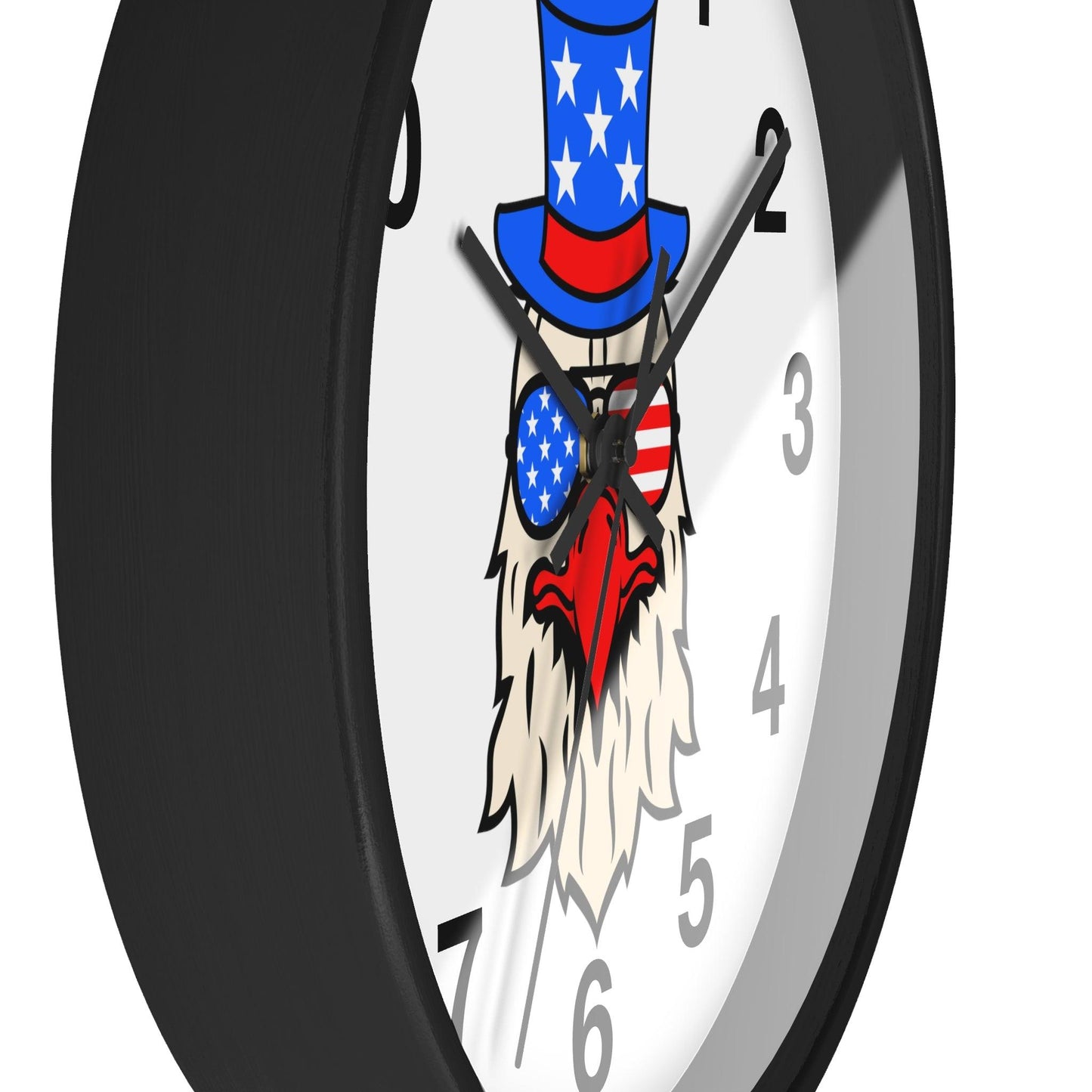Funny USA Flag Wall Clock, Home decor gift, House Warming gift, New Home Gift, Patriotic gift