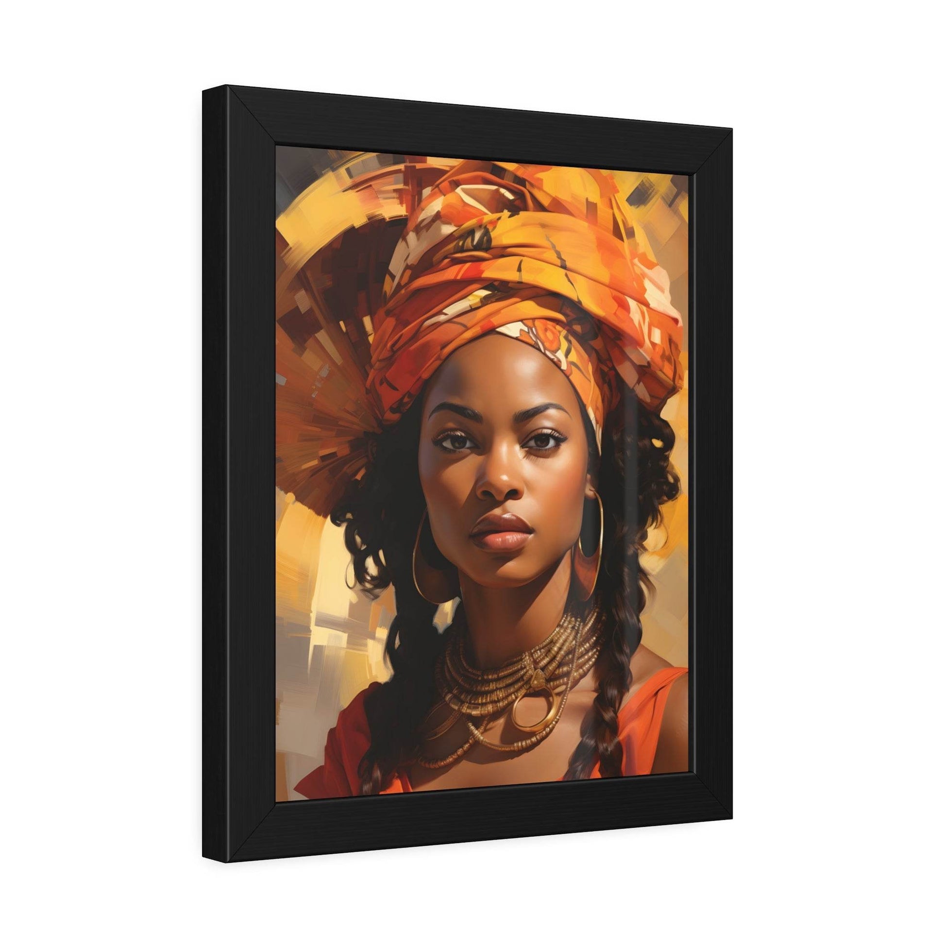 African Woman Framed Paper Posters - Giftsmojo