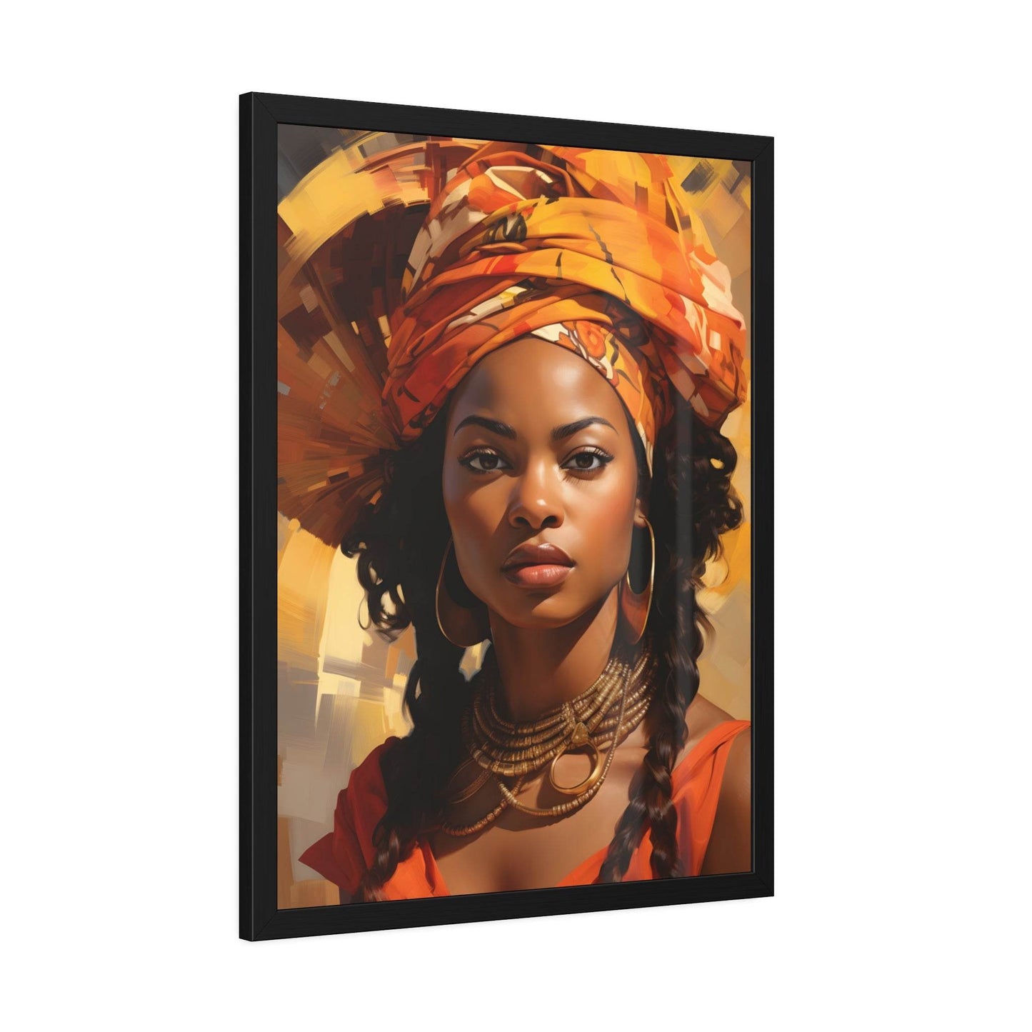 African Woman Framed Paper Posters - Giftsmojo
