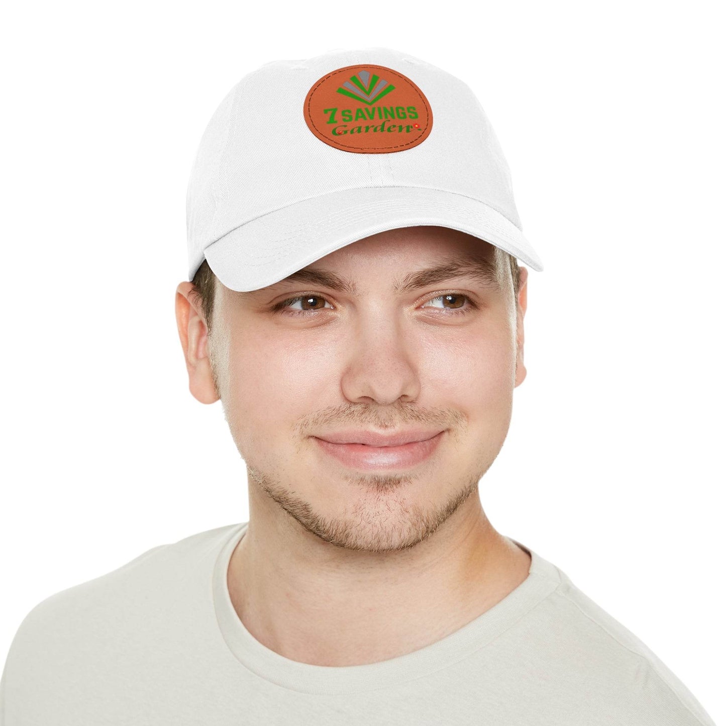 7savings Dad Hat with Leather Patch (Round) Plant lover hat - Giftsmojo