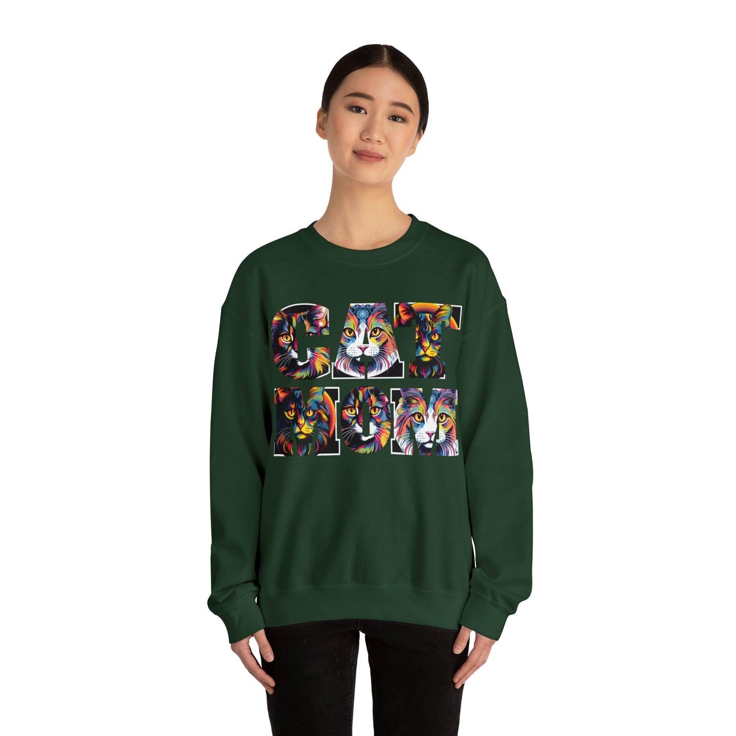 Vintage Cat Sweatshirt Cat Mom Sweatshirt Cat Crewneck Sweatshirt Cat Mom Gift Cat Lover Gift Animal Lover Cat Mama Shirt Cat Lover Sweater - Giftsmojo