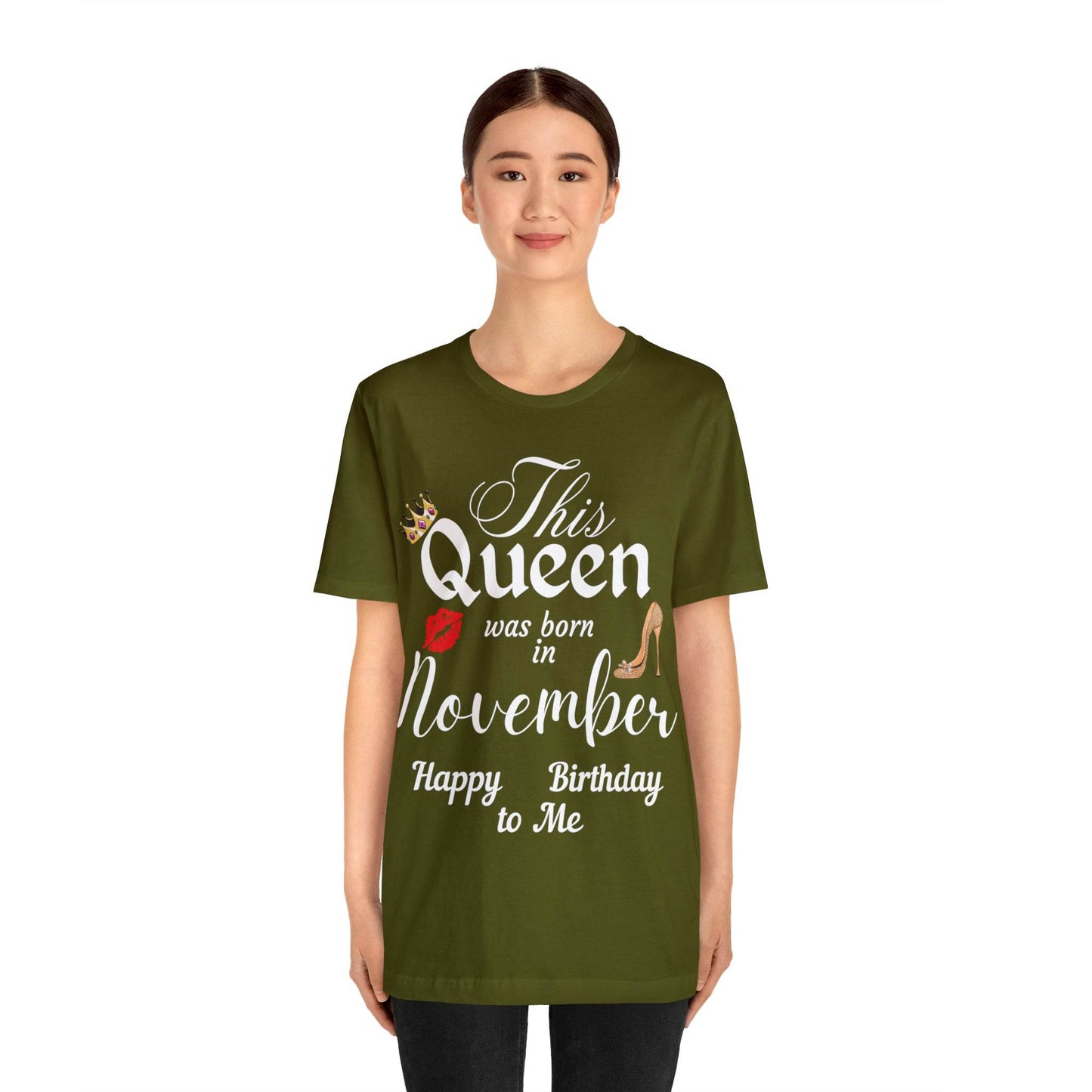 Birthday Queen Shirt, Gift for Birthday, This Queen was born in November Shirt, Funny Queen Shirt, Funny Birthday Shirt, Birthday Gift - Giftsmojo