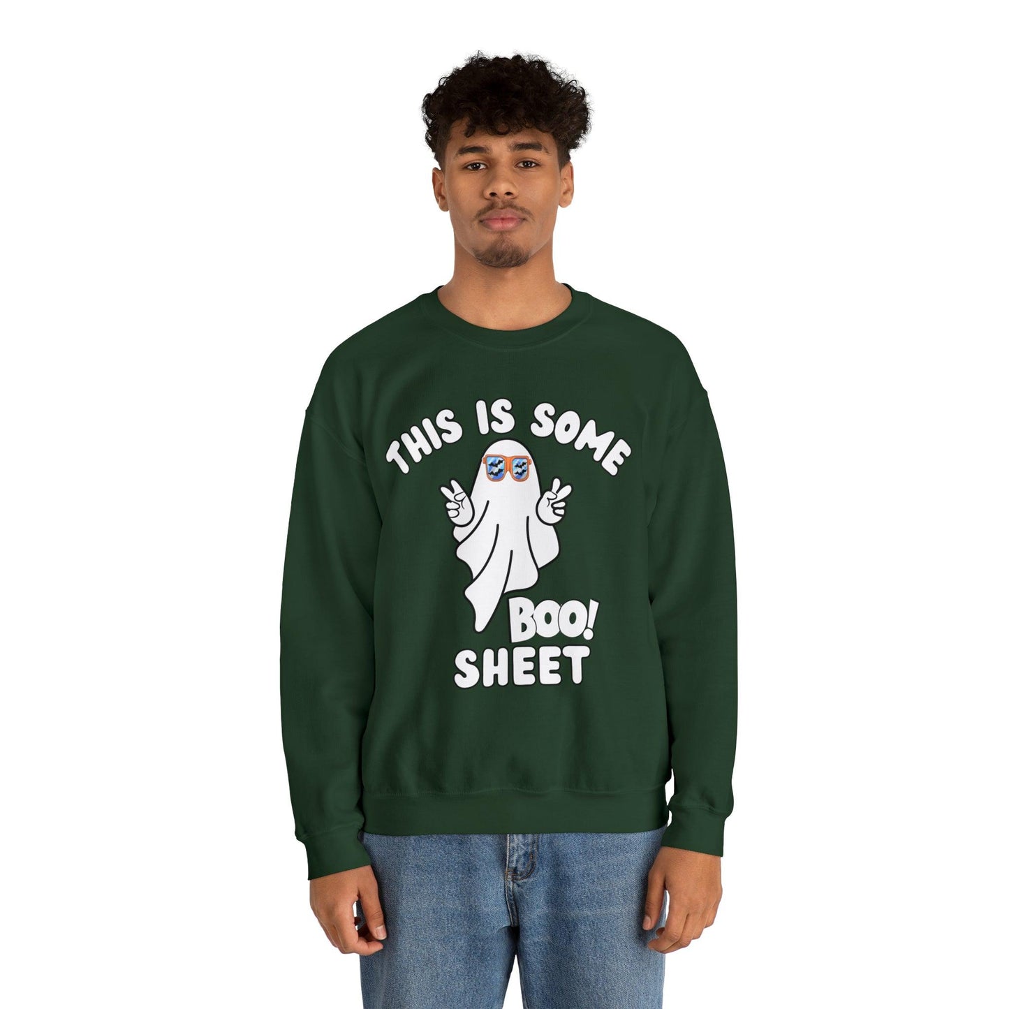 This Is Some Boo Sheet Ghost Sweatshirt Cute Ghost Sweatshirt Boo Ghost Sweatshirt Gift Shirt Funny Halloween Shirt Spooky Season Shirt