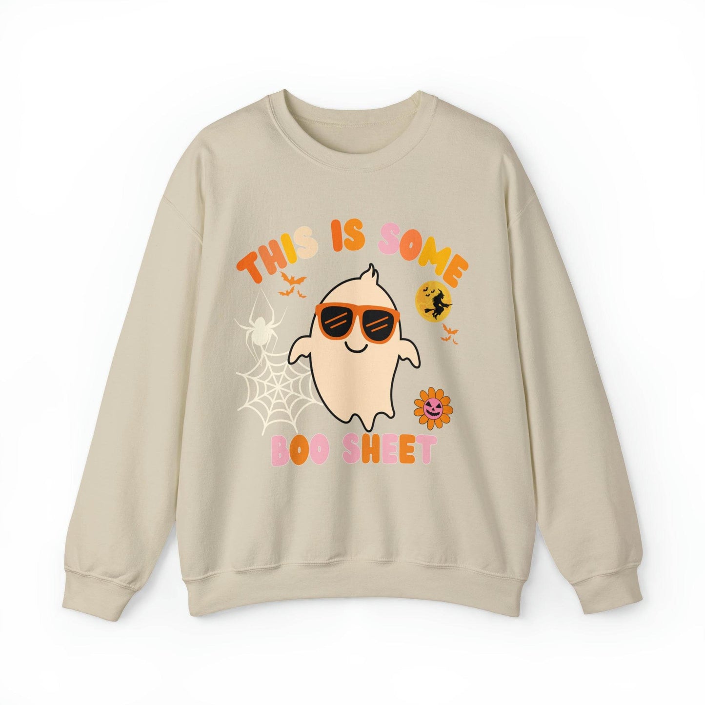 This Is Some Boo Sheet Ghost Sweatshirt Cute Ghost Sweatshirt Boo Ghost Sweatshirt Gift Shirt Funny Halloween Shirt Spooky Season Shirt - Giftsmojo