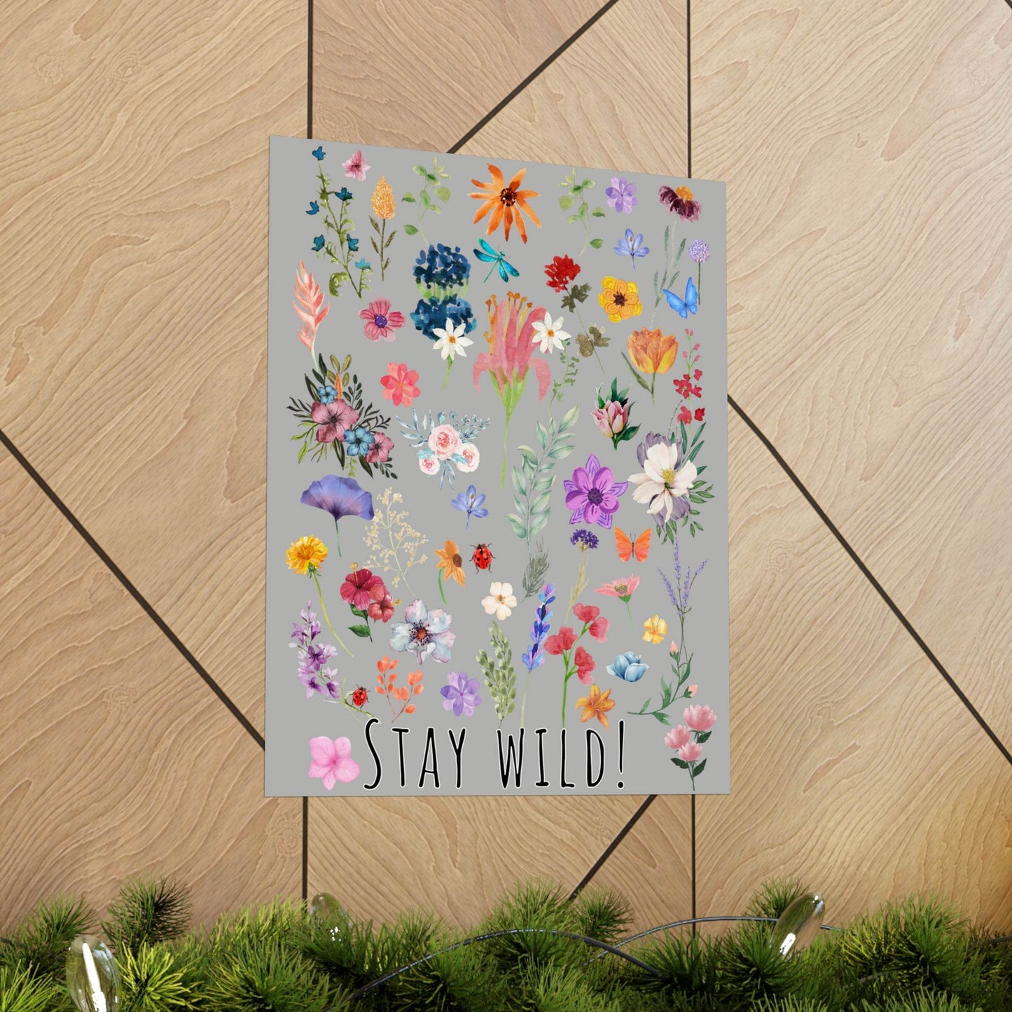 Watercolor Wildflowers Wall Art - Giftsmojo