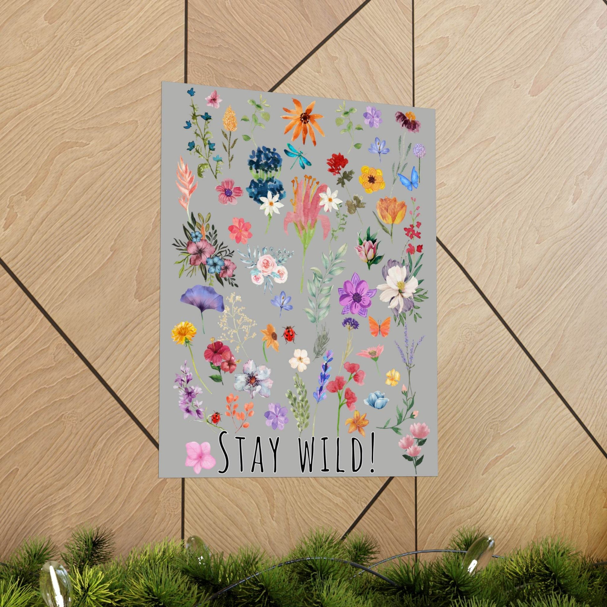 Watercolor Wildflowers Wall Art - Giftsmojo
