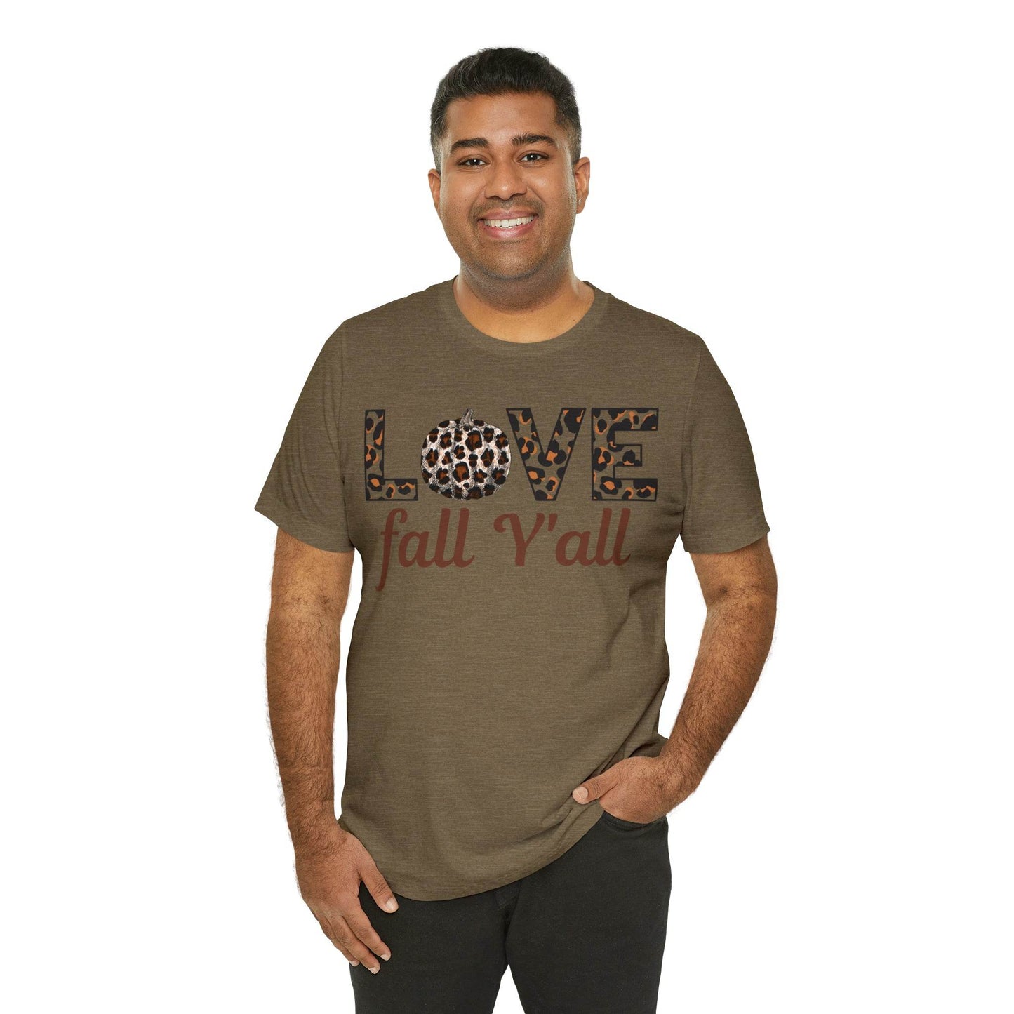 Leopard Print Love Fall Y'all Love Fall shirt Fall lover gift - Giftsmojo