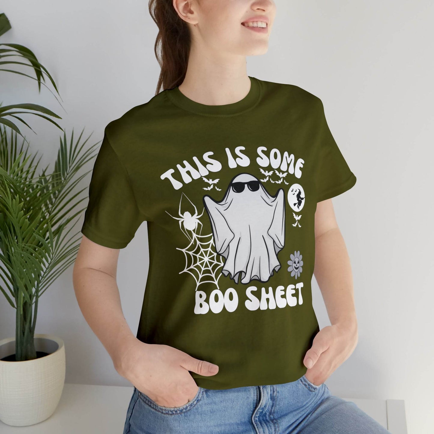 This Is Some Boo Sheet Funny Halloween Shirt Funny Halloween Costume Spooky Season Tee Funny Gift Shirt for Birthday Christmas Anniversary - Giftsmojo