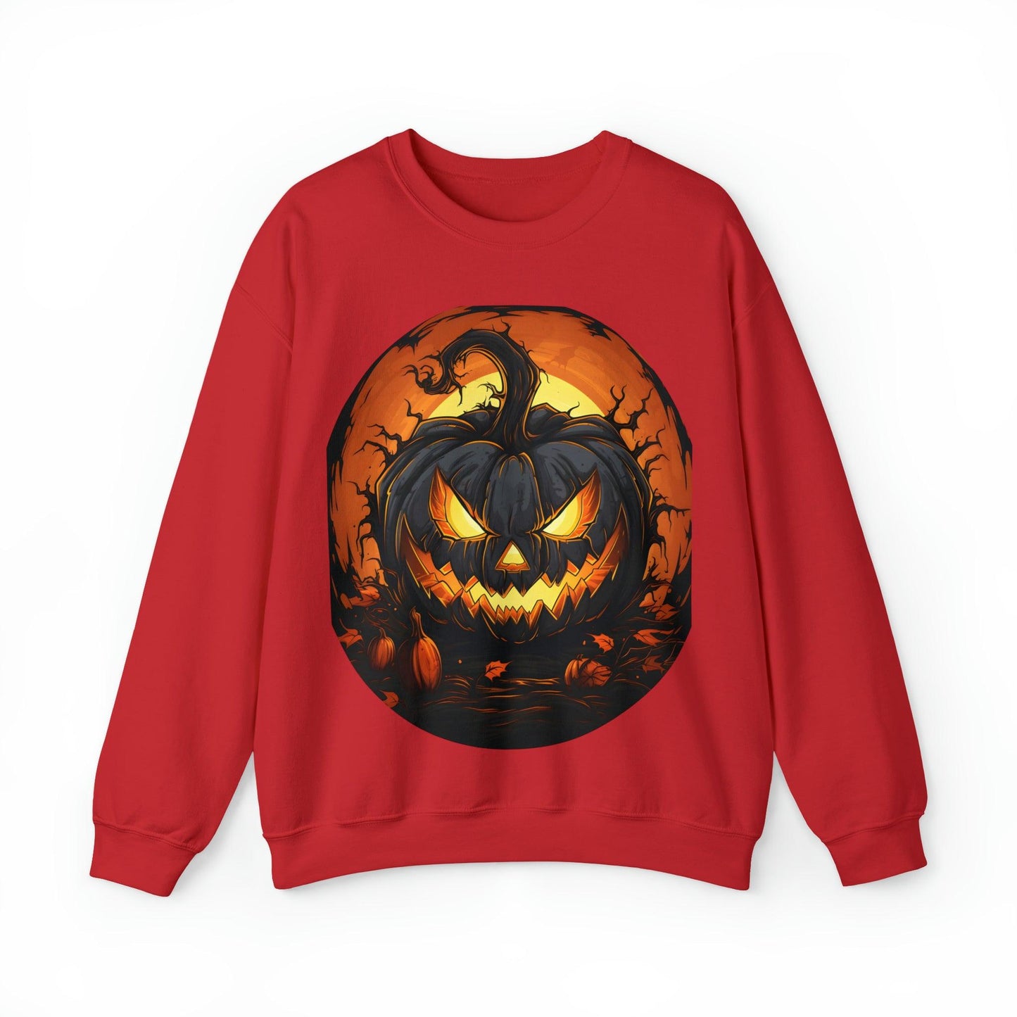 Scary Jack O Lantern Retro Halloween Sweatshirt: Your Spooky Style Statement - Giftsmojo