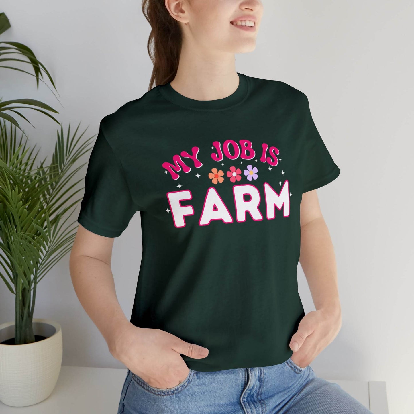 My Job is Farm Shirt Farmer Shirt Farming Shirt Homestead Gardening Shirt - Giftsmojo