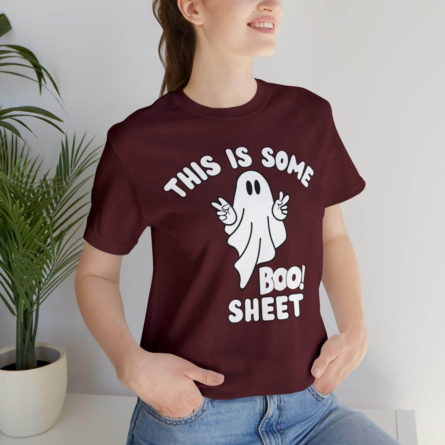 This Is Some Boo Sheet Funny Halloween Shirt Funny Halloween Costume Spooky Season Tee Funny Gift Shirt for Birthday Christmas Anniversary - Giftsmojo