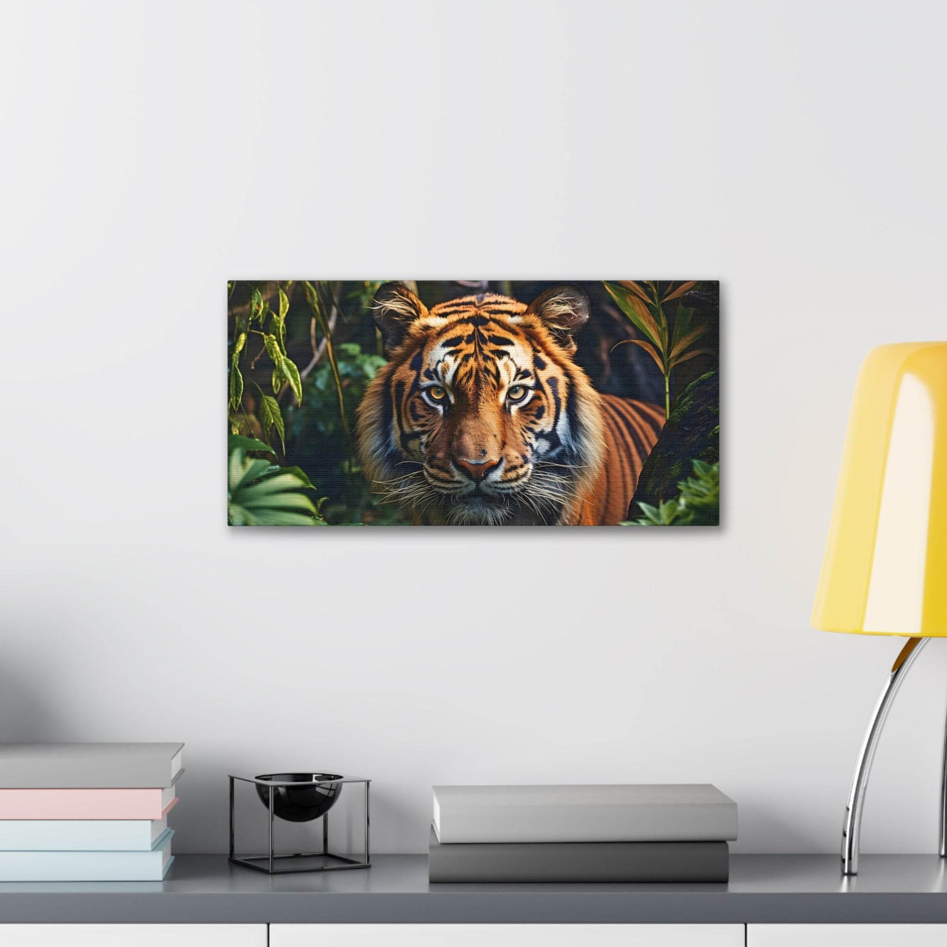 Tiger In Nature Art Canvas Gallery Wraps Tiger Print Large Canvas Art Animal Wall Art minimalist Wall Art Lover Gift - Giftsmojo