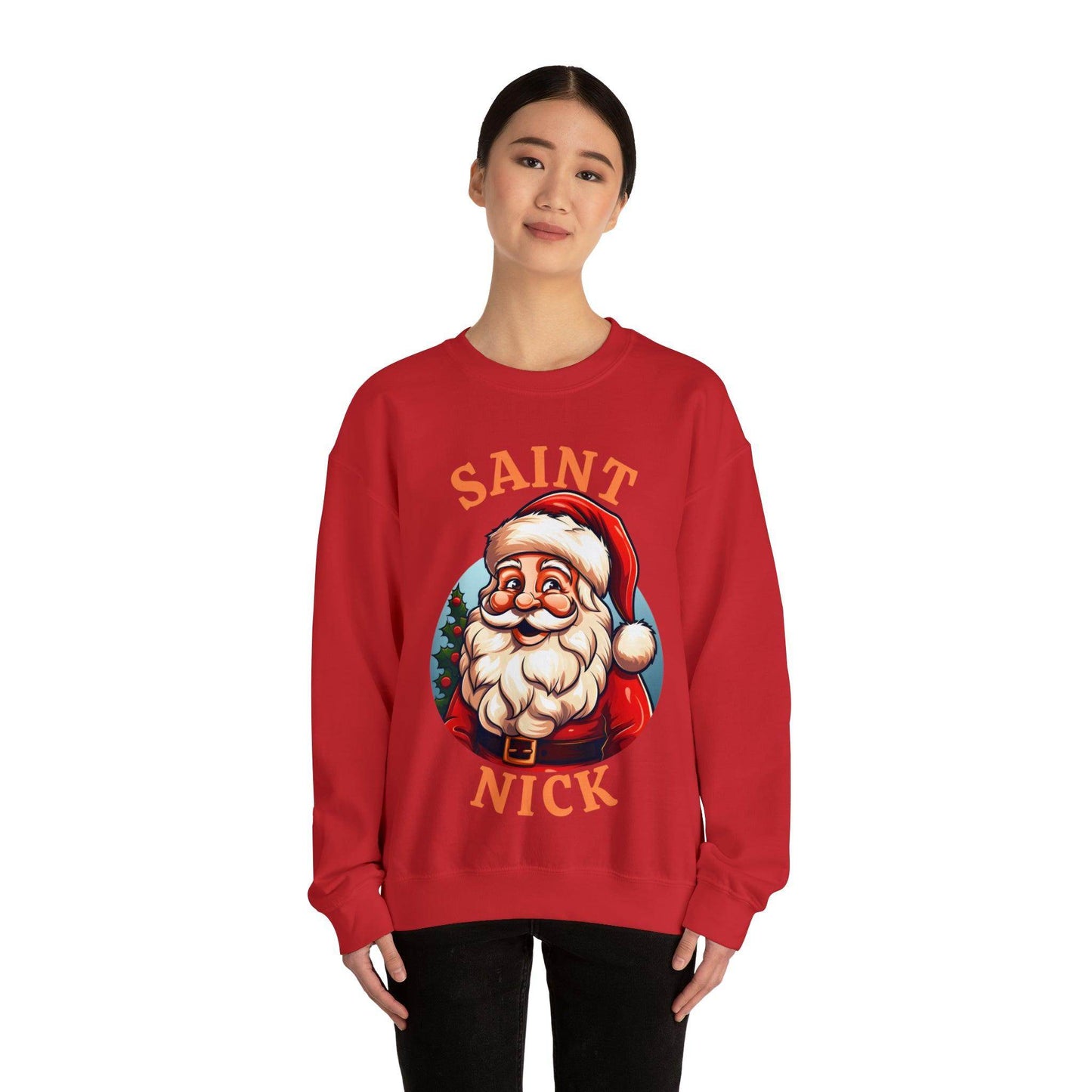 Saint Nick Shirt Christmas Santa Sweatshirt Santa Sweater Christmas Sweater Christmas Shirt Santa Claus Shirt - Giftsmojo