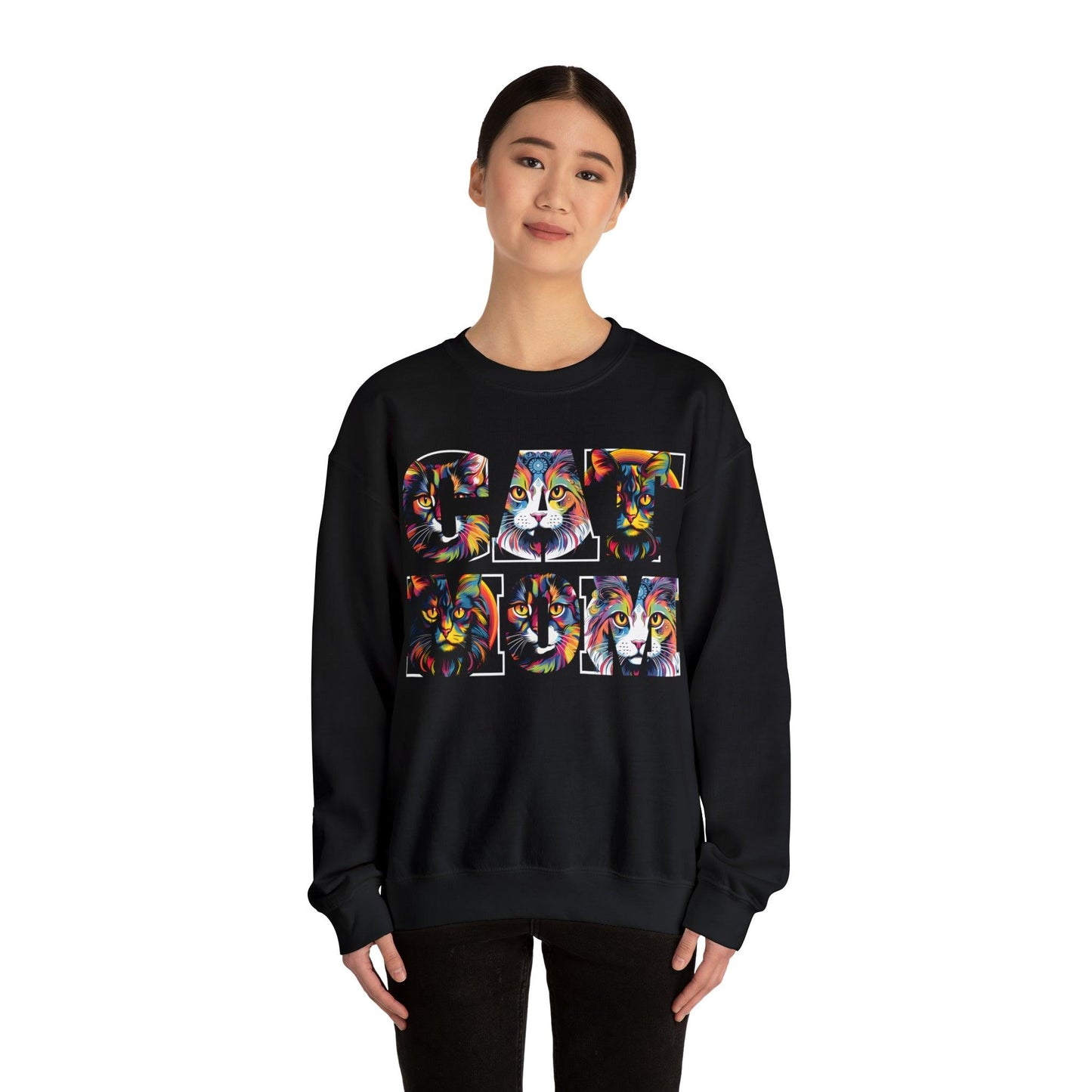Vintage Cat Sweatshirt Cat Mom Sweatshirt Cat Crewneck Sweatshirt Cat Mom Gift Cat Lover Gift Animal Lover Cat Mama Shirt Cat Lover Sweater