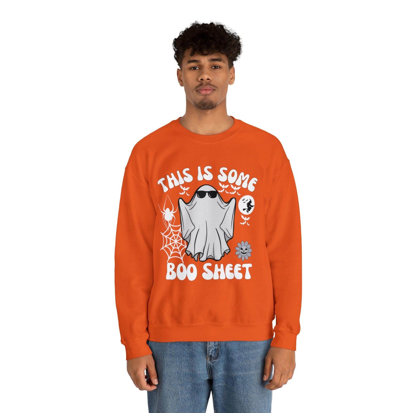This Is Some Boo Sheet Ghost Sweatshirt Cute Ghost Sweatshirt Boo Ghost Sweatshirt Gift Shirt Funny Halloween Shirt Spooky Season Shirt - Giftsmojo