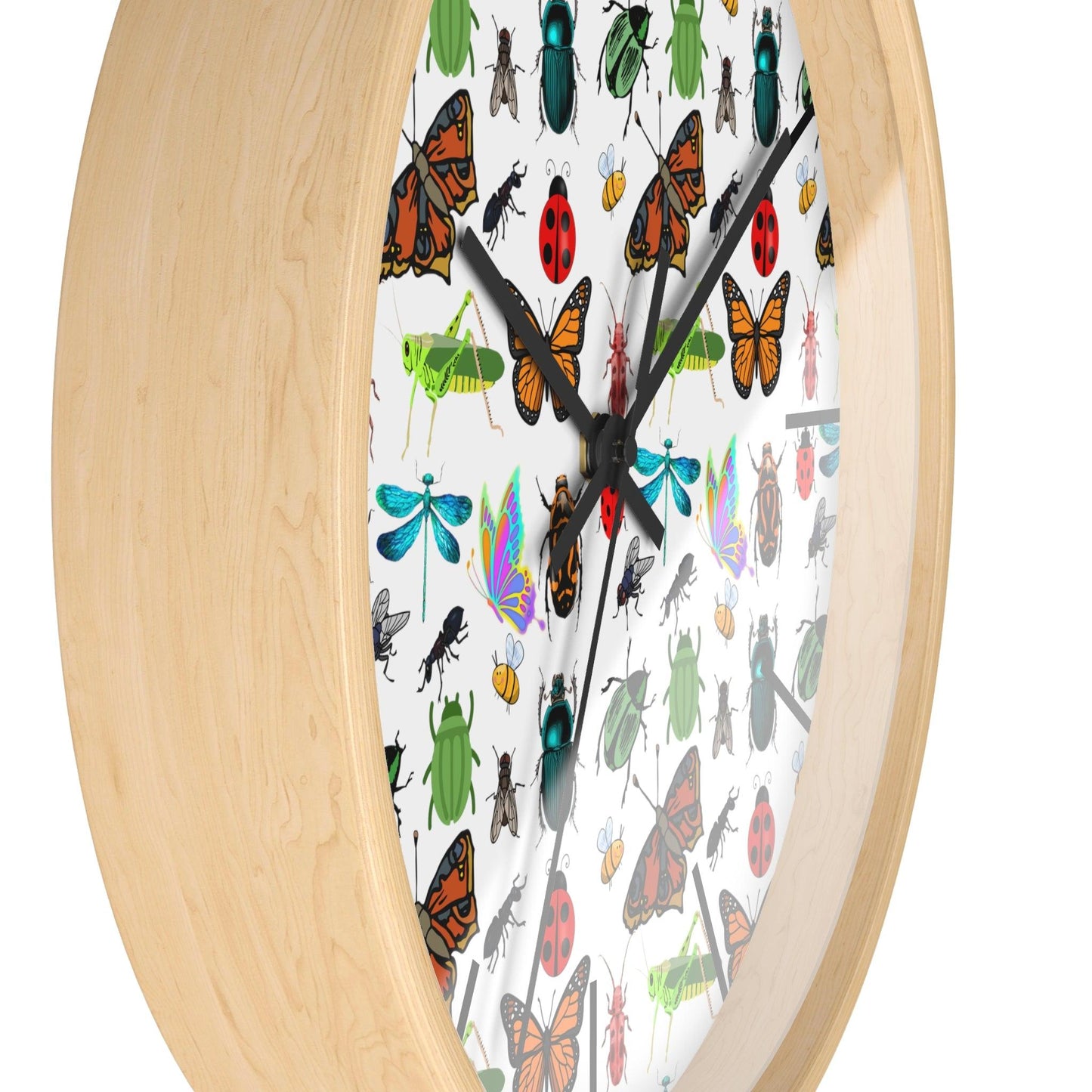 Bug Wall Clock Wall Clock Insects Wall Clock Home Decor Gift House Warming Gift - Unique Gift Farmhouse Clocks For Wall Living Room Bedroom