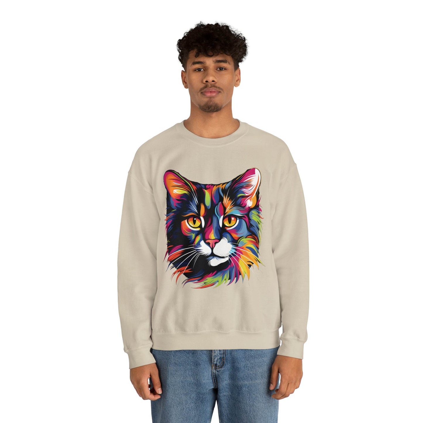 Retro Cat Lover Sweater Animal Lover Gift Cute Cat Mom Gift Cat Lover Gift Vintage Cat Mom Sweatshirt Cat Sweatshirt Cat Crewneck Sweatshirt - Giftsmojo