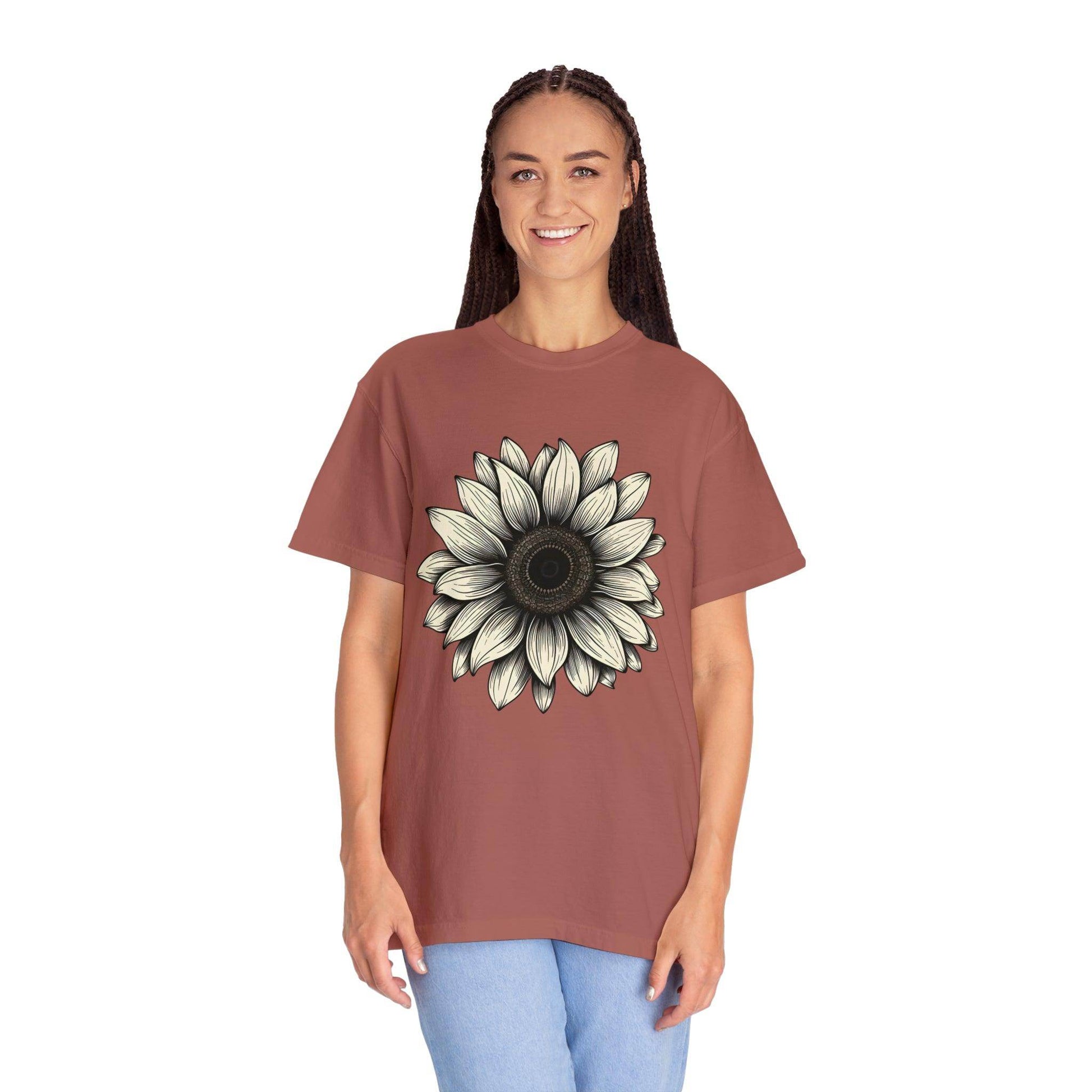 Sunflower Shirt Flower Shirt Aesthetic, Floral Graphic Tee Floral Shirt Flower T-shirt, Wild Flower Shirt Gift For Her Wildflower T-shirt - Giftsmojo