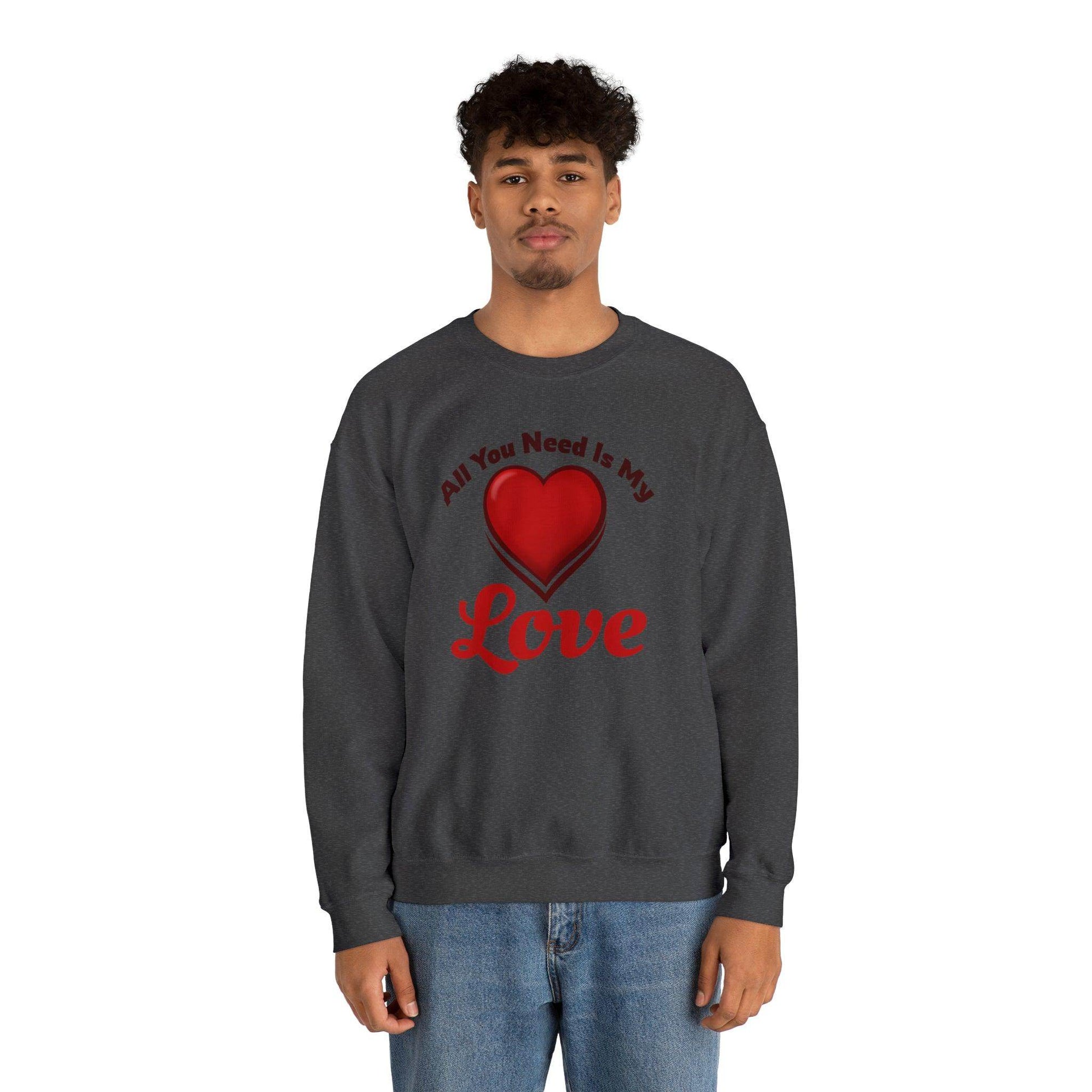 All you need is My Love Tee Hooded Sweatshirt - Giftsmojo