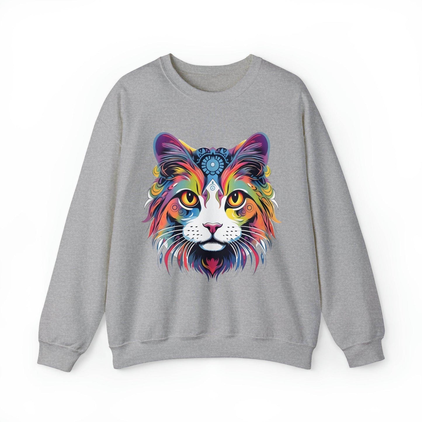Vintage Cat Lover Sweater Animal Lover Gift Cat Mom Gift Cat Lover Gift Cat Mom Sweatshirt Retro Cat Sweatshirt Cat Crewneck Sweatshirt - Giftsmojo