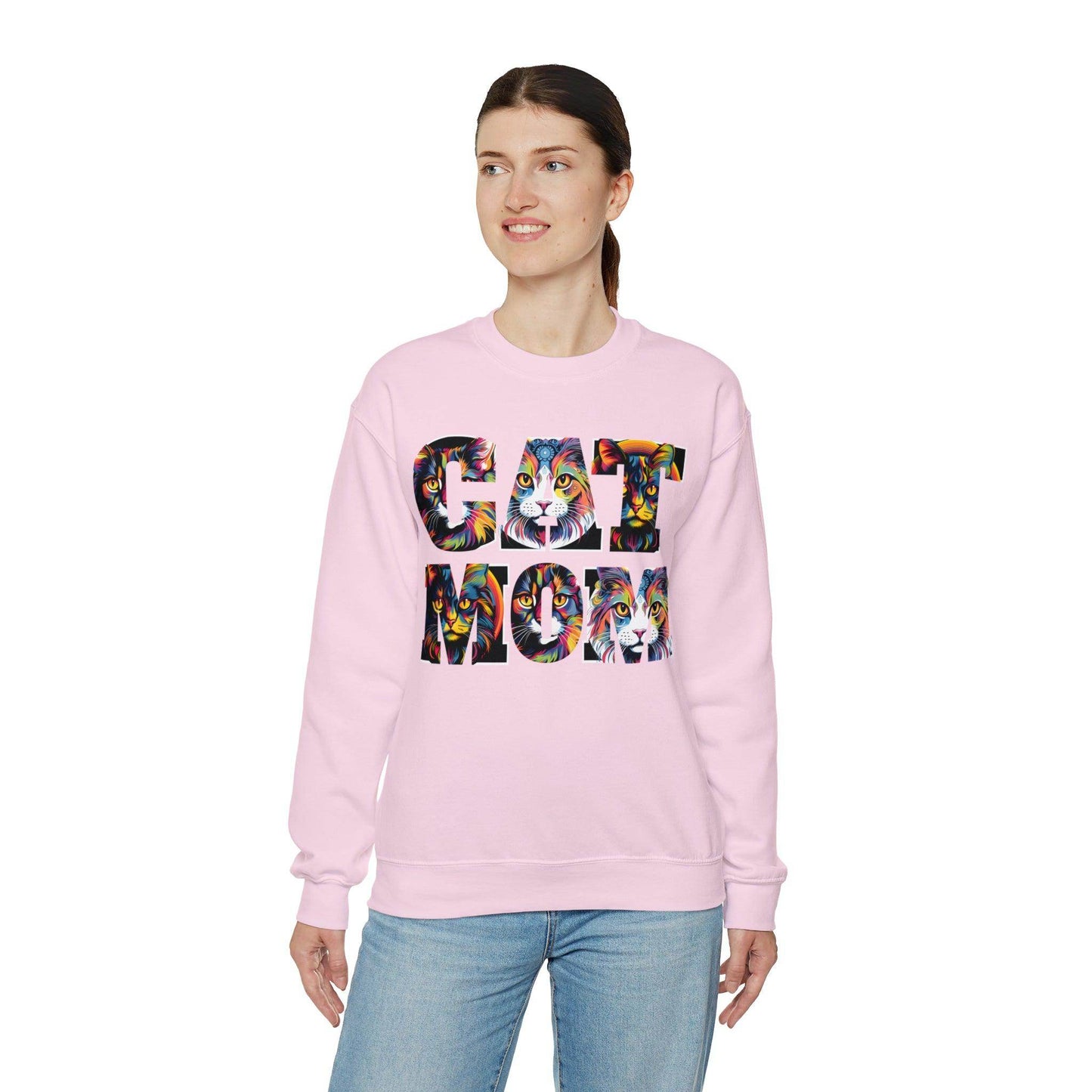 Vintage Cat Sweatshirt Cat Mom Sweatshirt Cat Crewneck Sweatshirt Cat Mom Gift Cat Lover Gift Animal Lover Cat Mama Shirt Cat Lover Sweater - Giftsmojo