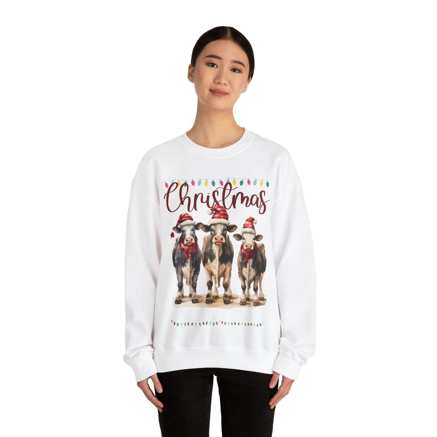 Farm Christmas Sweatshirt Christmas in The Barn Sweatshirt Christmas Farm Sweatshirt Christmas Sweater Trendy Christmas Shirt Farmers - Giftsmojo