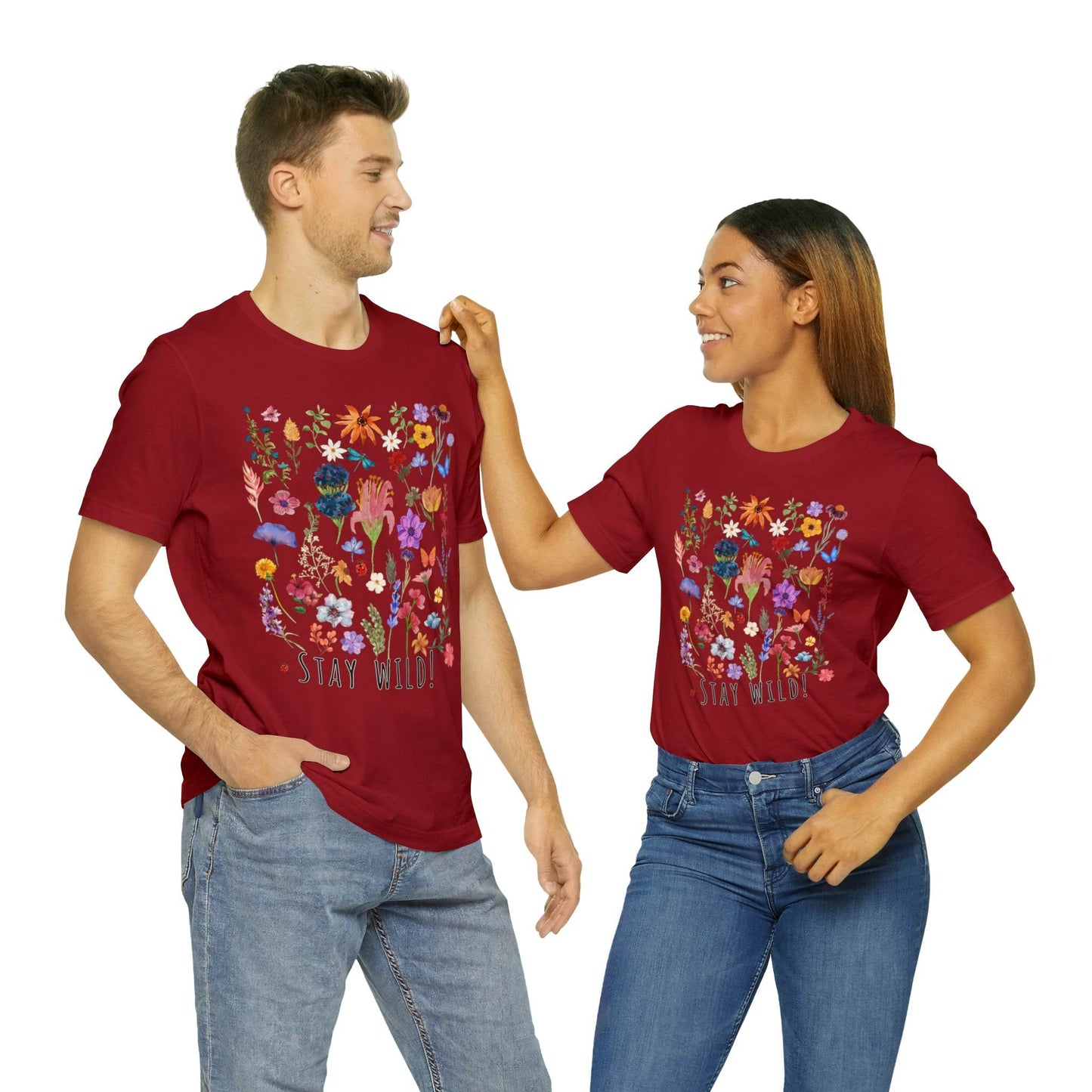 Wildflower Tshirt, Stay Wild Flowers Shirt, Floral Tshirt, Flower Shirt, Gift for Women, Ladies Shirts, Best Friend Gift, Plant Mom shirt - Giftsmojo