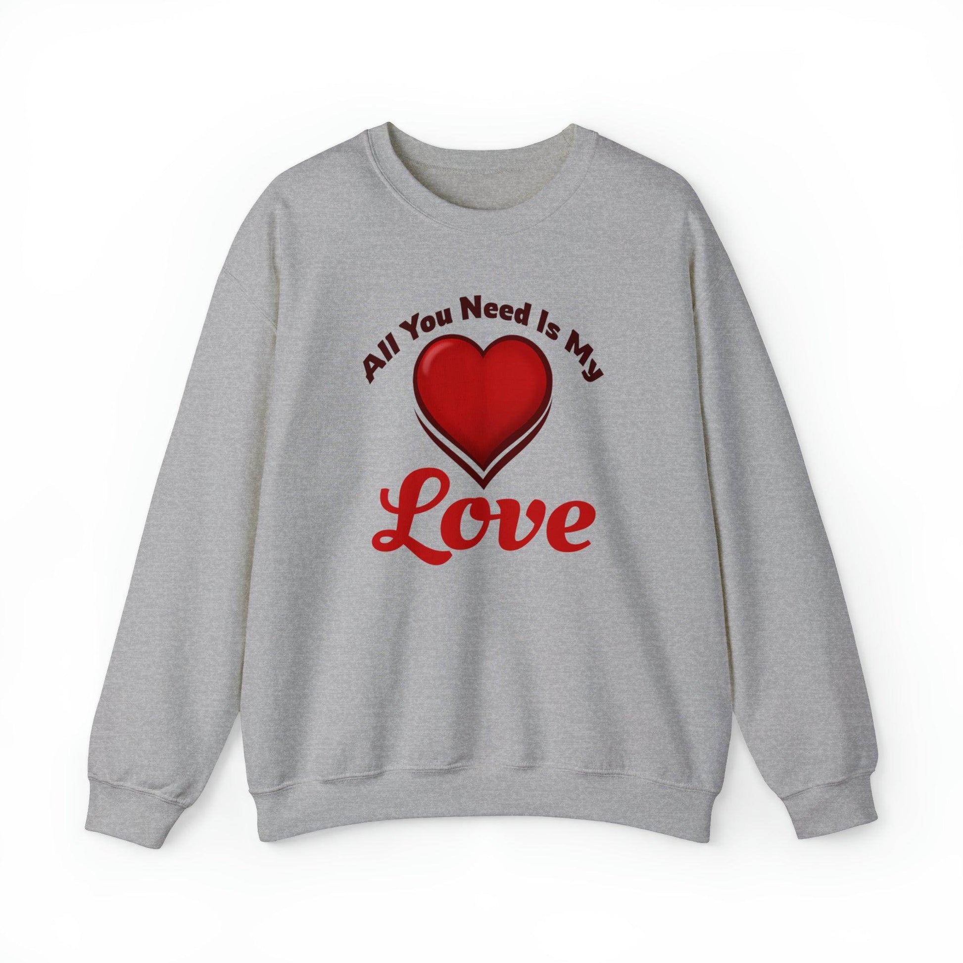 All you need is My Love Tee Hooded Sweatshirt - Giftsmojo