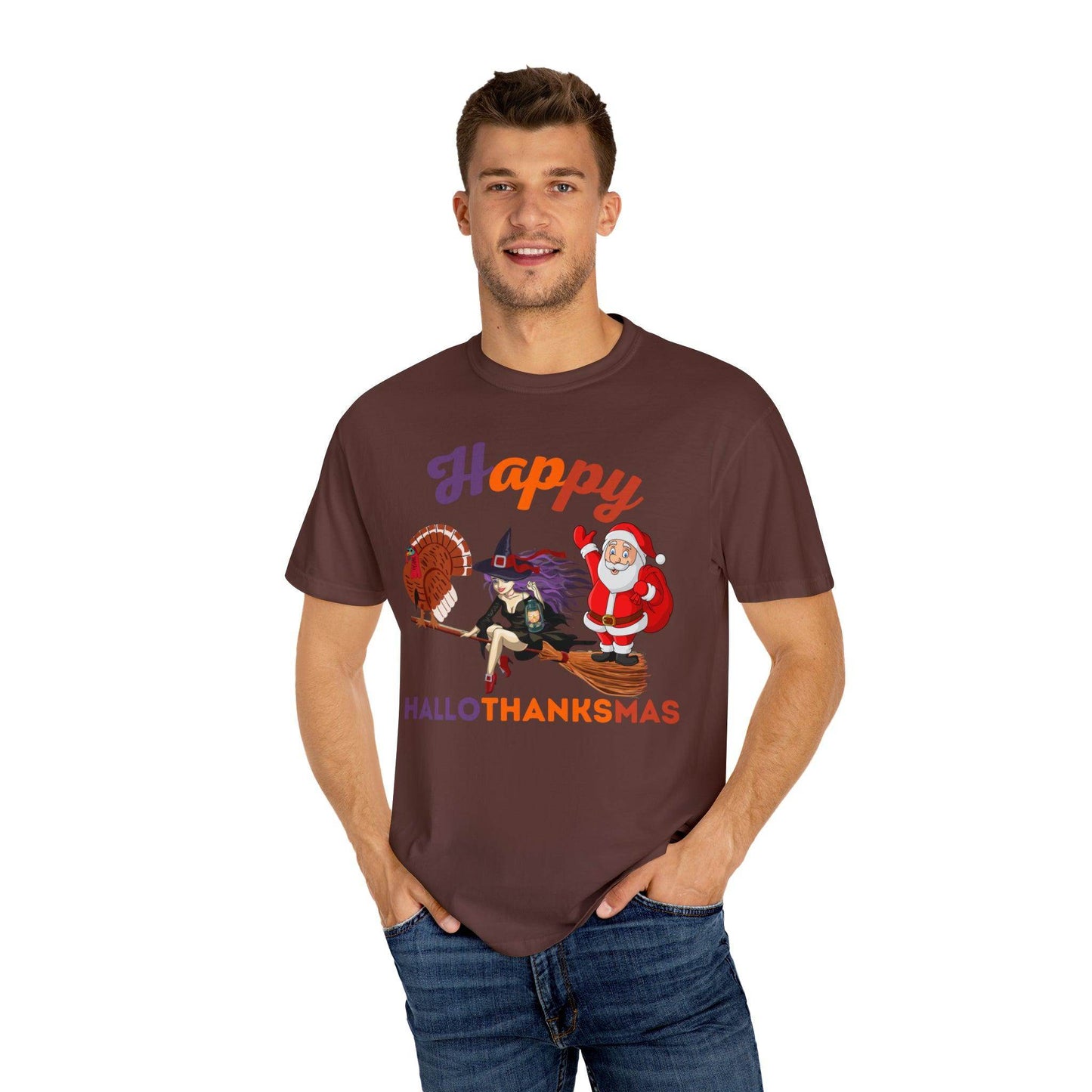 Happy HALLOTHANKSMAS Gift for Fall Halloween Thanksgiving Christmas Gift - Giftsmojo