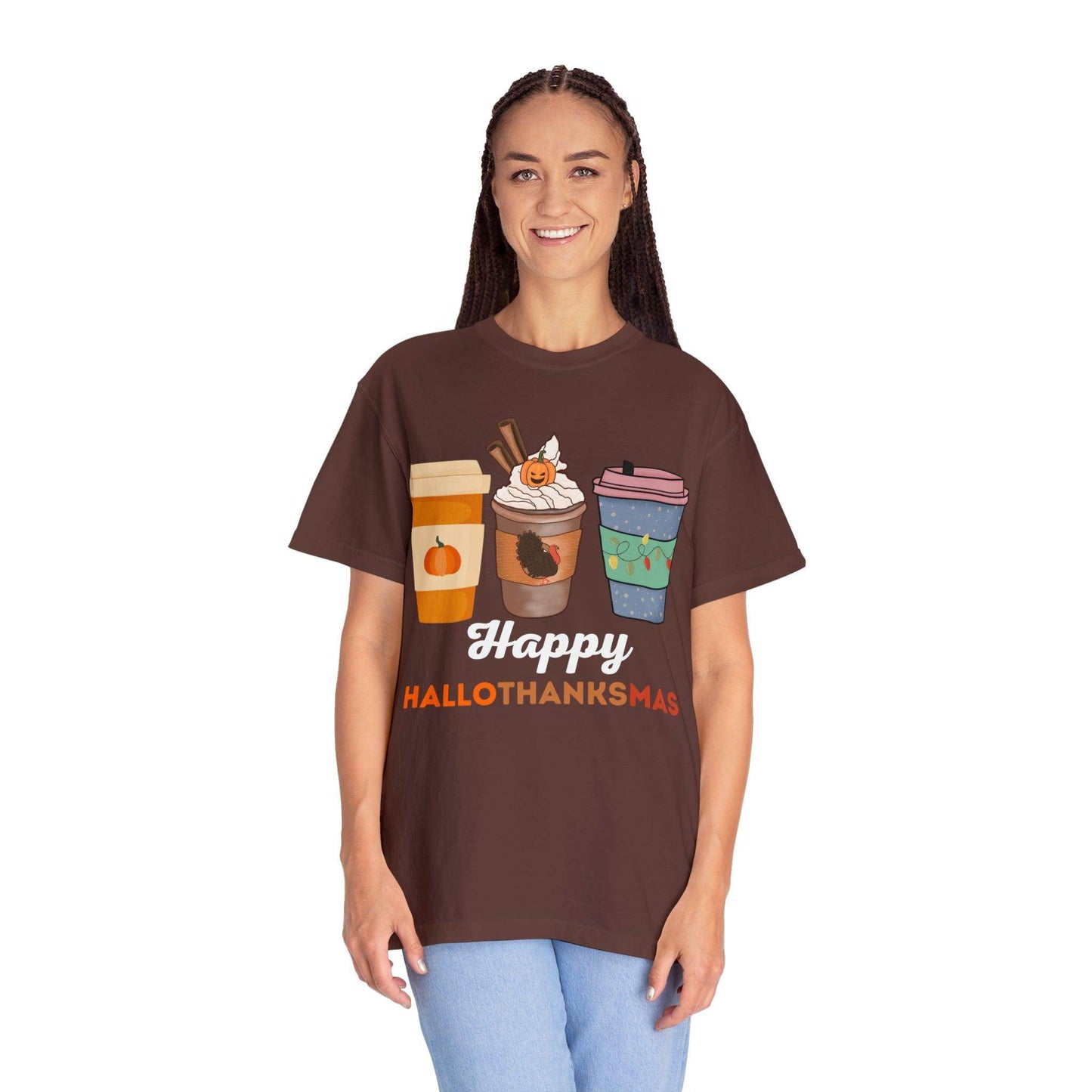 Happy HALLOTHANKSMAS Gift for Fall Halloween Thanksgiving Christmas Gift - Giftsmojo