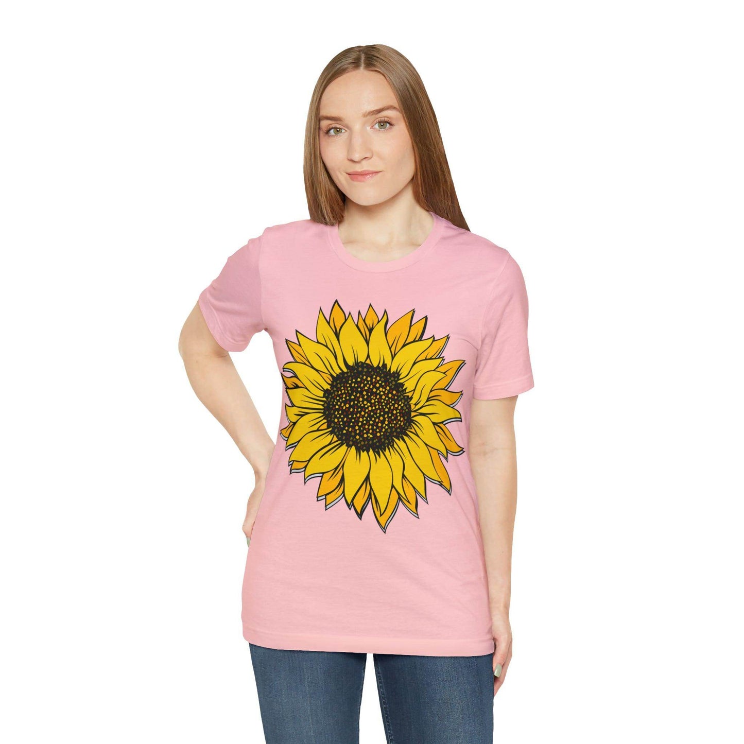 Sunflower Shirt, Floral Tee Shirt, Flower Shirt, Garden Shirt, Womens Fall Summer Shirt Sunshine Tee, Gift for Gardener, Nature lover shirt - Giftsmojo