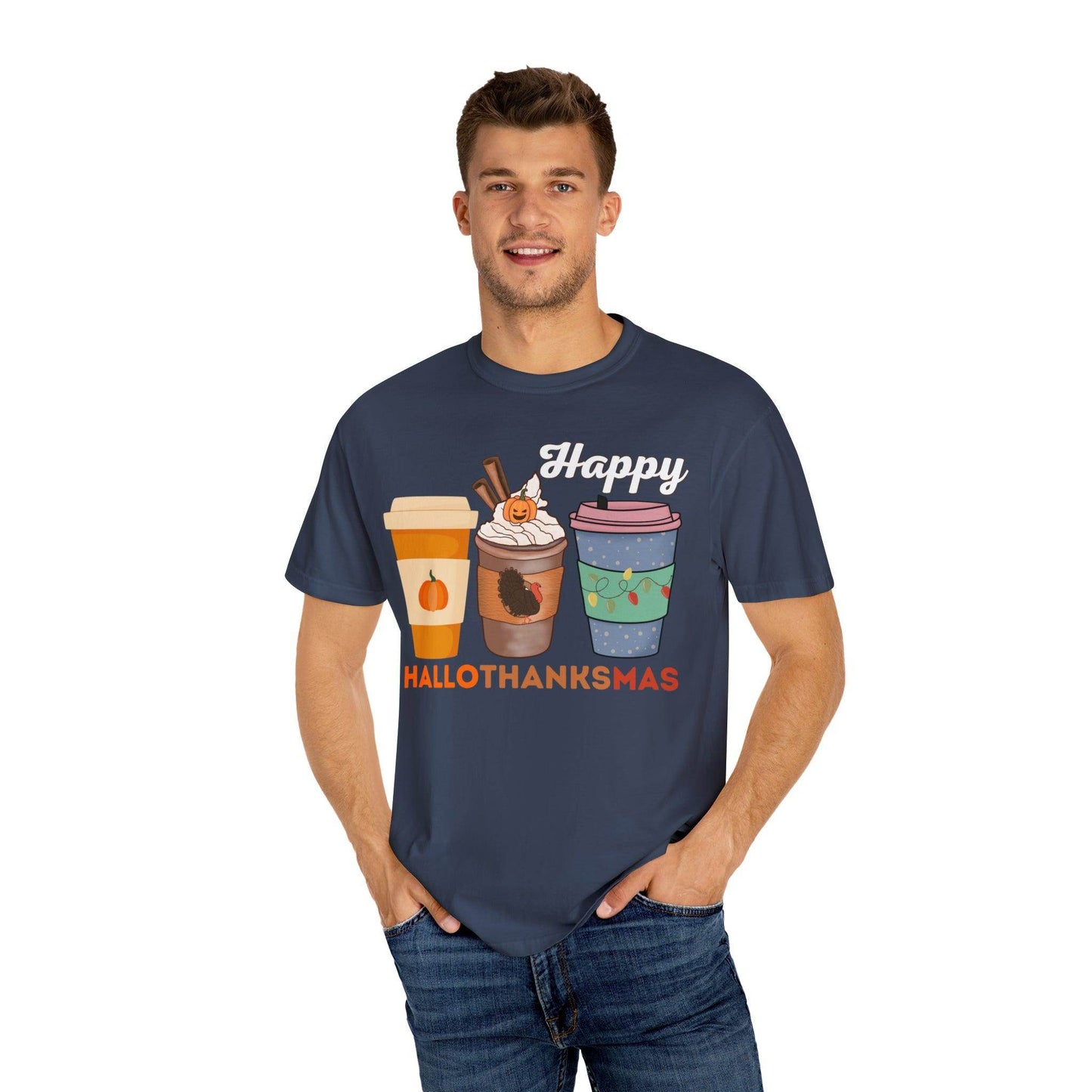 HALLOTHANKSMAS Gift for Fall Halloween Thanksgiving Christmas Gift - Giftsmojo