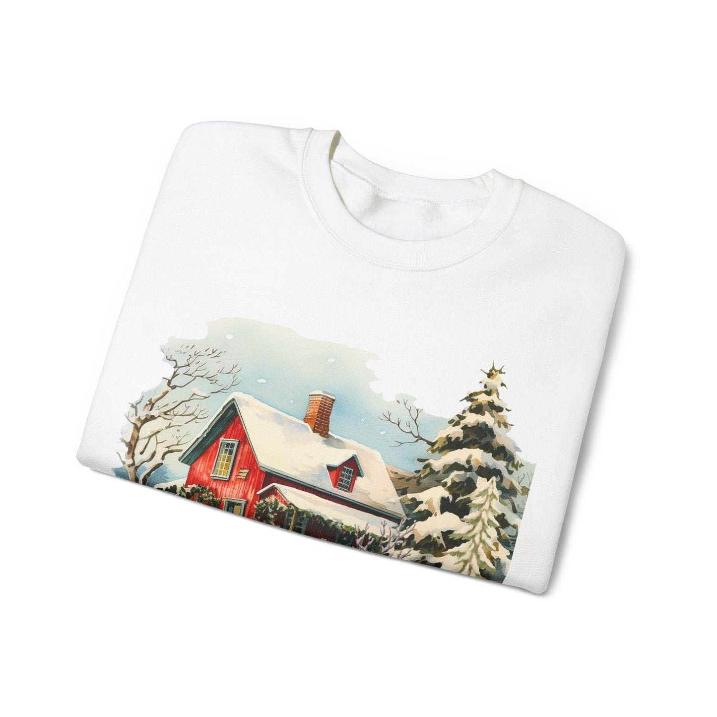 Small Town Christmas Sweatshirt Christmas on The Farm Sweatshirt Mooey Christmas Farm Sweatshirt Christmas Sweater Trendy Christmas Shirt Farmers - Giftsmojo