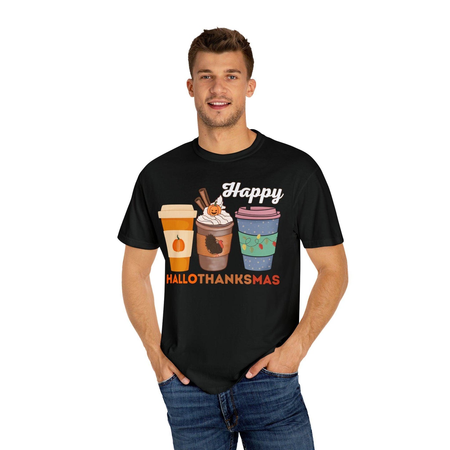 HALLOTHANKSMAS Gift for Fall Halloween Thanksgiving Christmas Gift - Giftsmojo