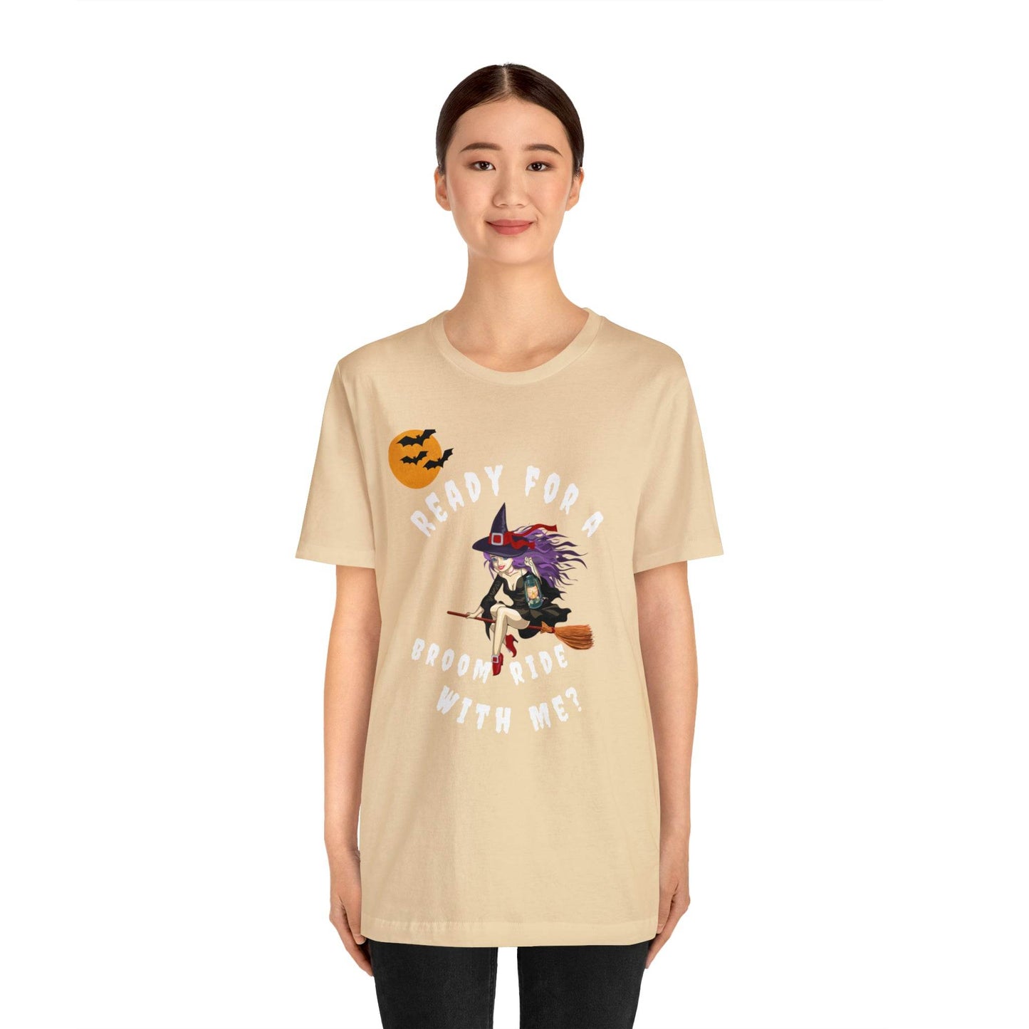 Ready for a Broom Ride with Me Halloween shirt, Witch shirt, Halloween tshirt, Halloween outfit, Work Halloween Costume - Giftsmojo