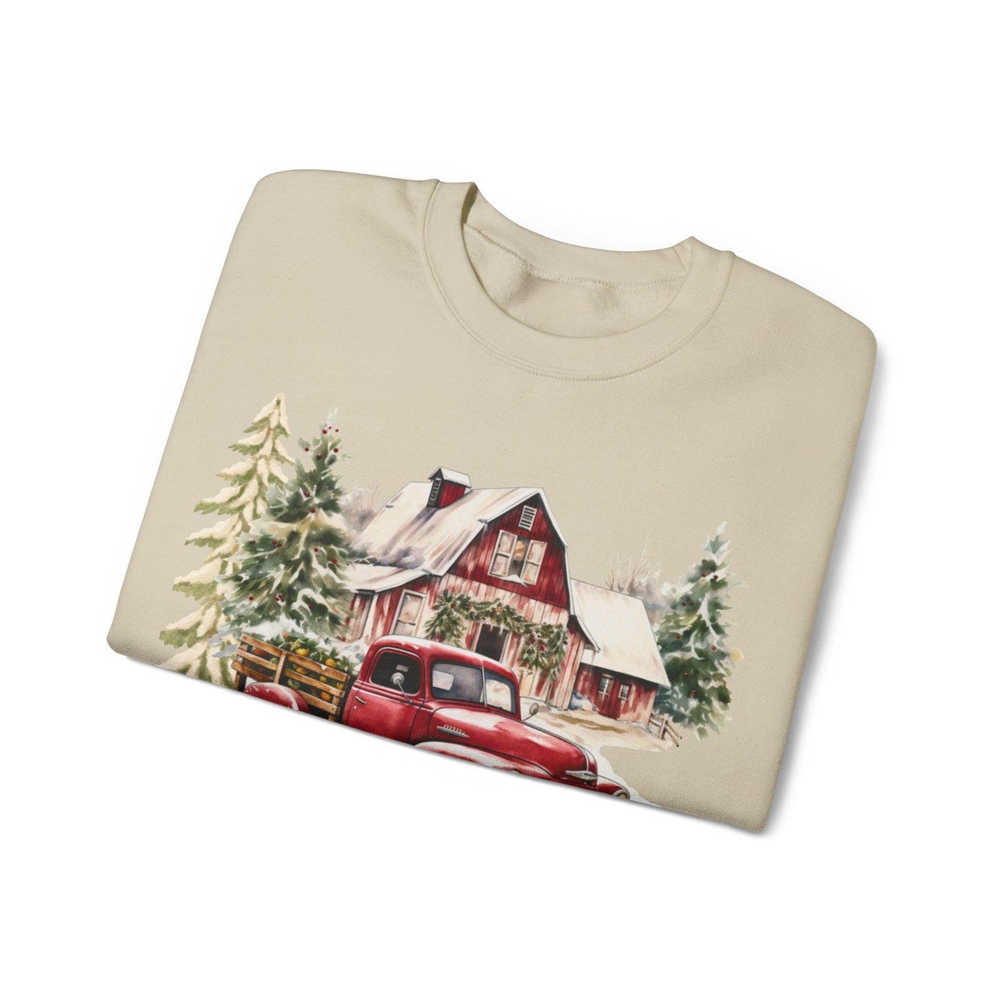 May Your Day Be Farmy And Bright Christmas Sweatshirt Christmas on The Farm Sweatshirt Christmas Farm Sweatshirt Christmas Sweater Trendy Christmas Shirt Farmers - Giftsmojo