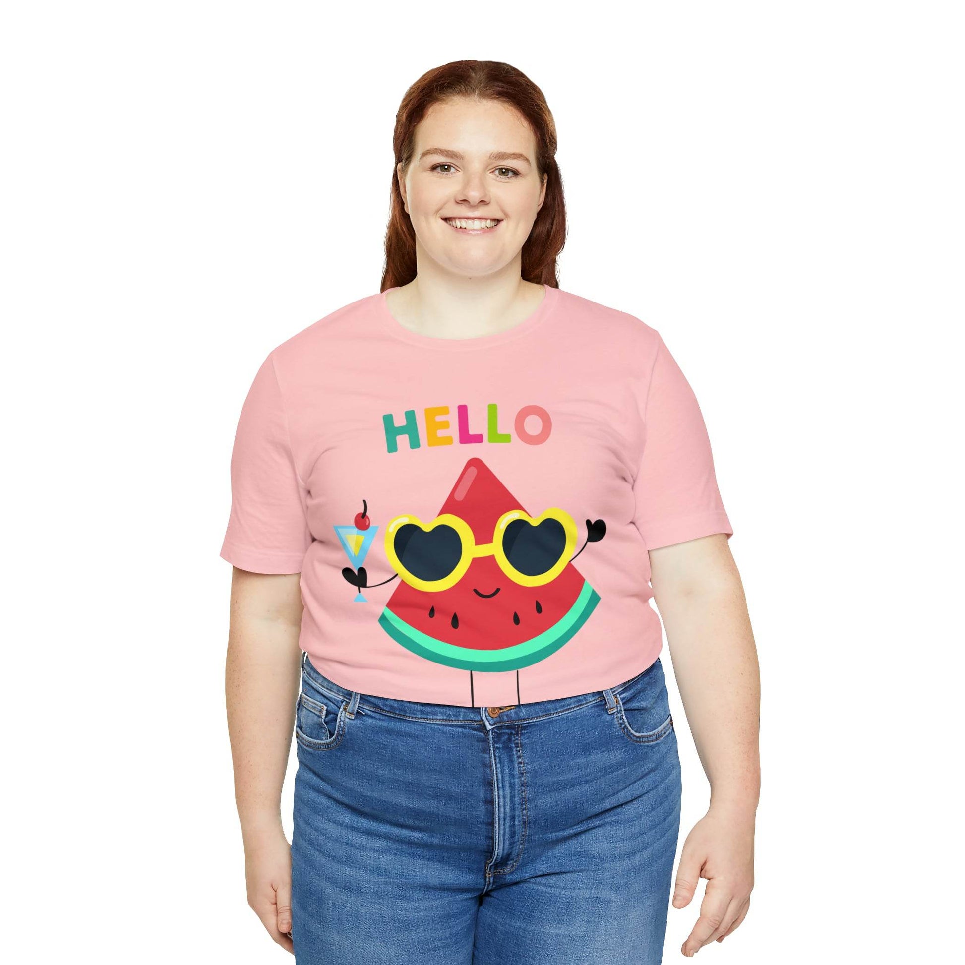 Hello Summer Shirt, Funny Summer Casual Top Tee,Unisex Summer Tshirt Ladies - Giftsmojo