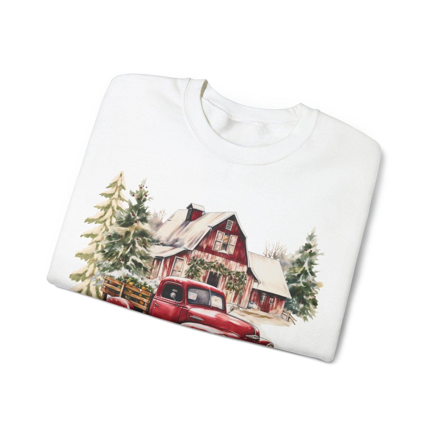 May Your Day Be Farmy And Bright Christmas Sweatshirt Christmas on The Farm Sweatshirt Christmas Farm Sweatshirt Christmas Sweater Trendy Christmas Shirt Farmers - Giftsmojo