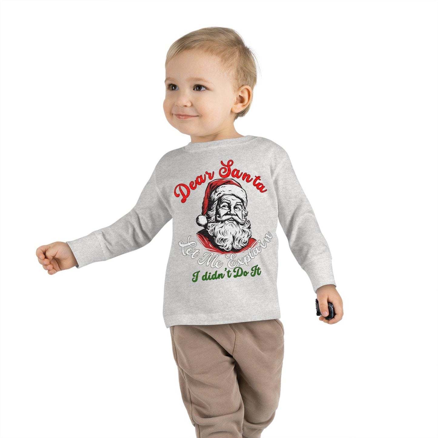 Christmas Shirt for Kids Christmas Outfit for Kids Dear Santa Let Me Explain I Didn't Do It Shirt - Giftsmojo