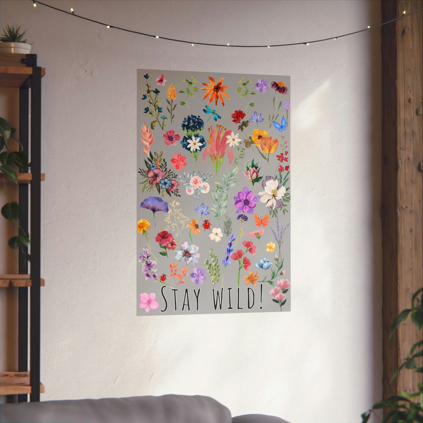 Watercolor Wildflowers Wall Art