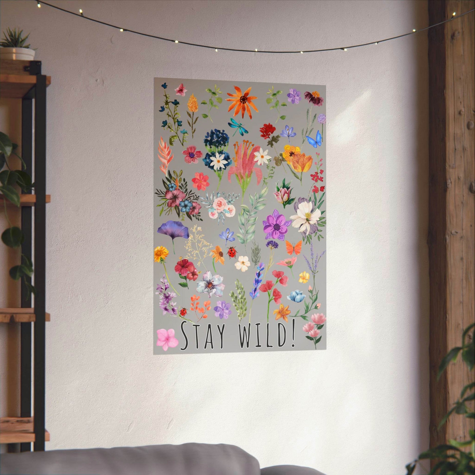 Watercolor Wildflowers Wall Art - Giftsmojo