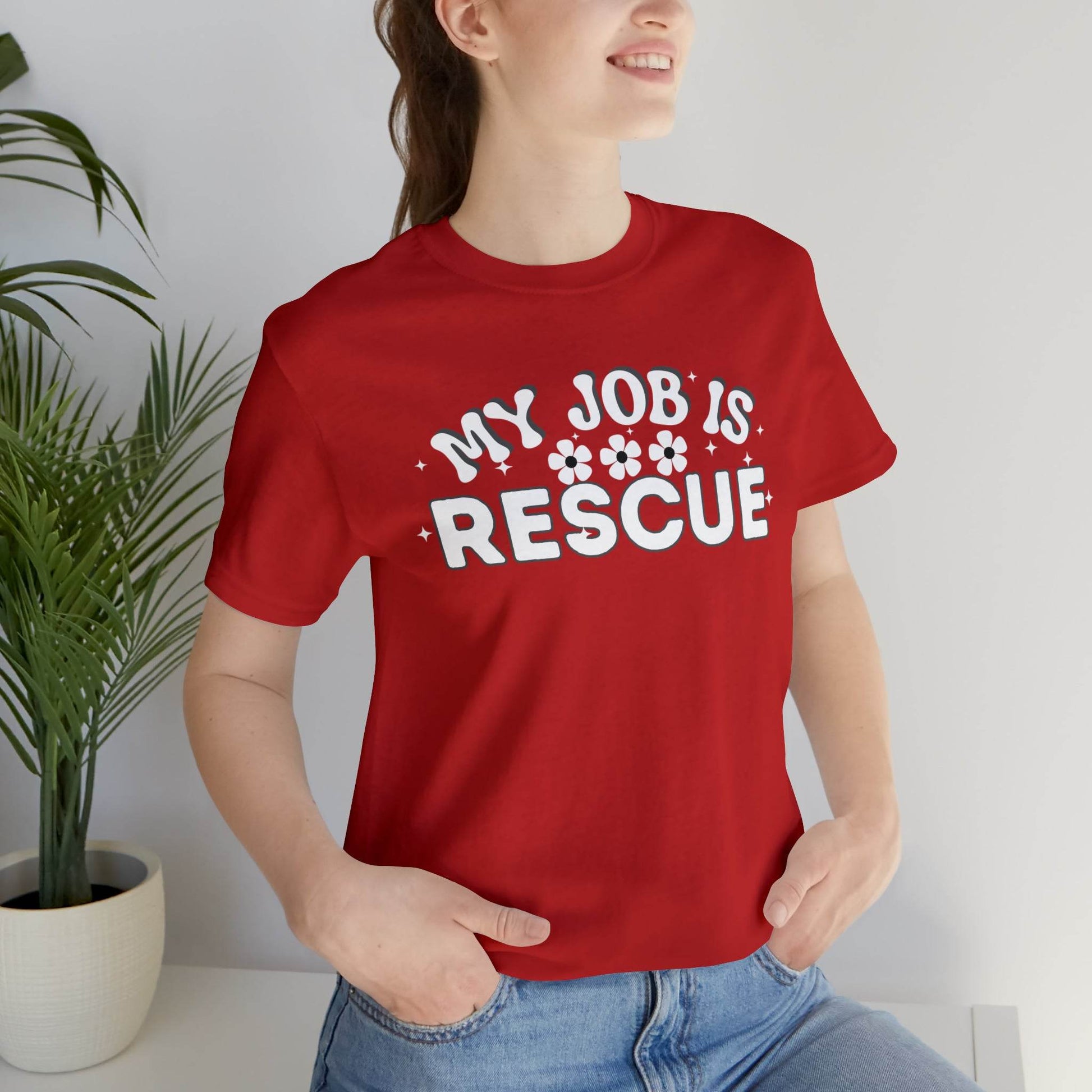 My Job is Rescue Shirt Firefighter Shirt Coast Guard Shirt - Giftsmojo